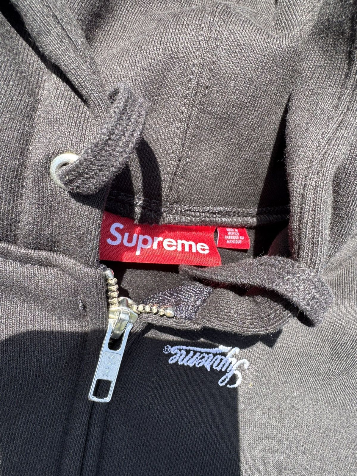 Supreme Supreme Repeat Script Zip Up Hooded Sweatshirt Size US S / EU 44-46 / 1 - 3 Thumbnail