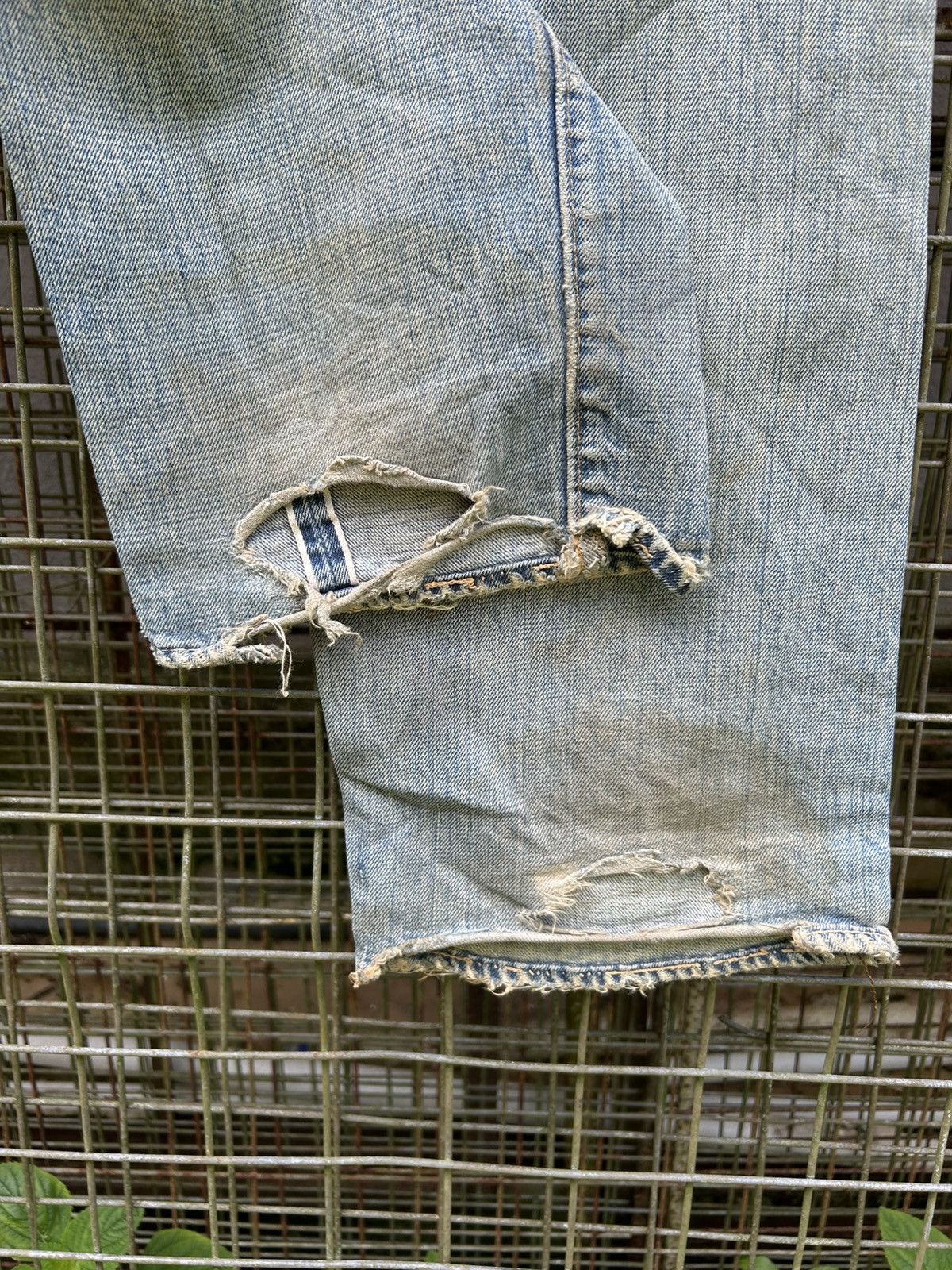 Levi's × Vintage 70's THRASHED Levi's 6 Reconstructed Repair Denim Size US 33 - 22 Thumbnail