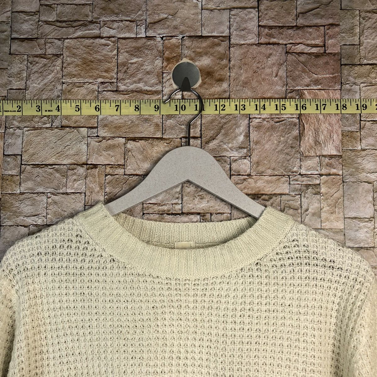 Homespun Knitwear × Japanese Brand × Vintage GU White double pocket sweatshirt Knitwear #A843 Size US L / EU 52-54 / 3 - 4 Thumbnail