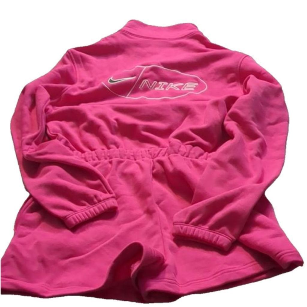 Nike Nike pink long sleeve sweatshirt romper size small Size 30" / US 8 / IT 44 - 8 Thumbnail