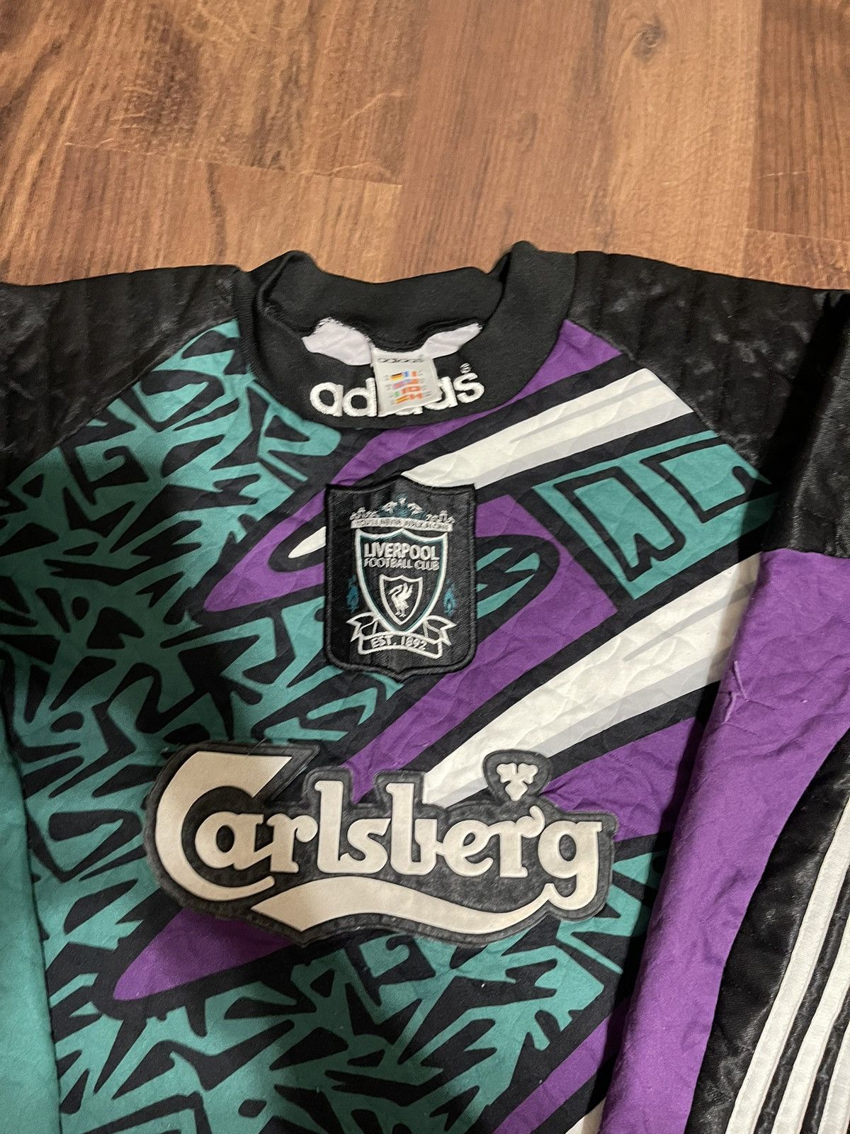 Vintage LIVERPOOL FC 1995/1996 GOALKEEPER FOOTBALL SHIRT JERSEY Size US M / EU 48-50 / 2 - 3 Thumbnail