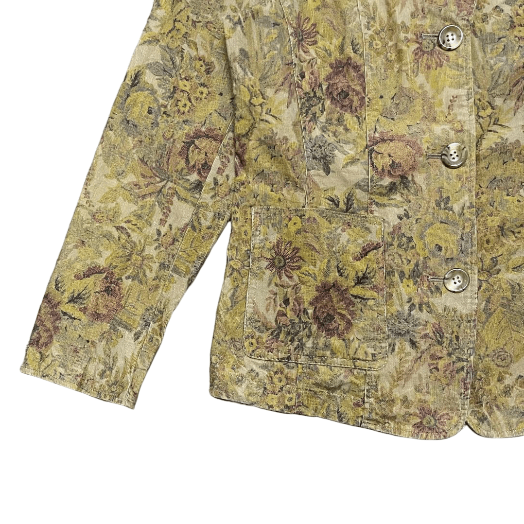 Longchamp Vintage Longchamp Floral Stretch Jacket Size M / US 6-8 / IT 42-44 - 3 Thumbnail