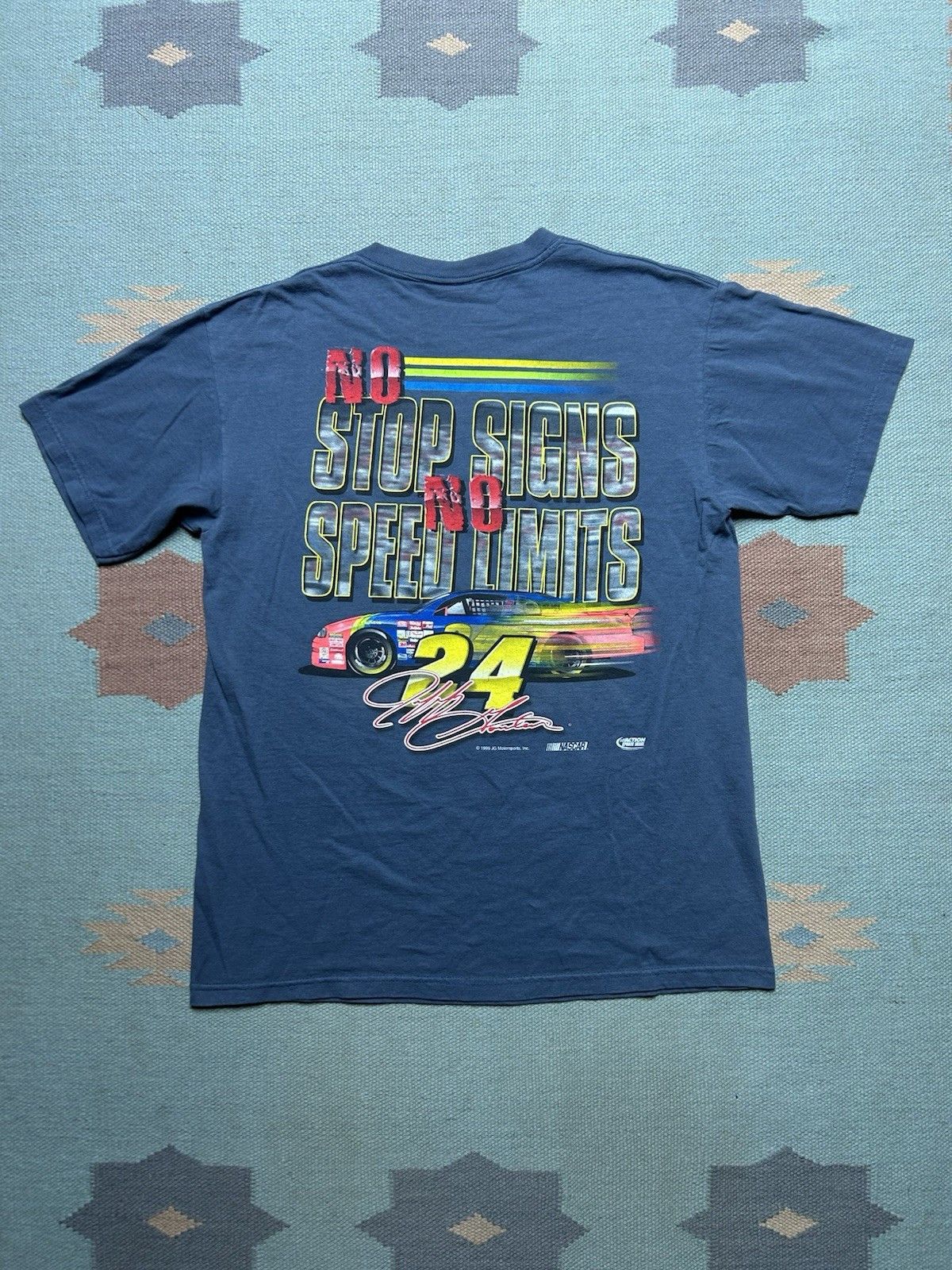 Vintage VTG 90s t shirt Jeff Gordon nascar racing no speed limit L Size US L / EU 52-54 / 3 - 5 Thumbnail