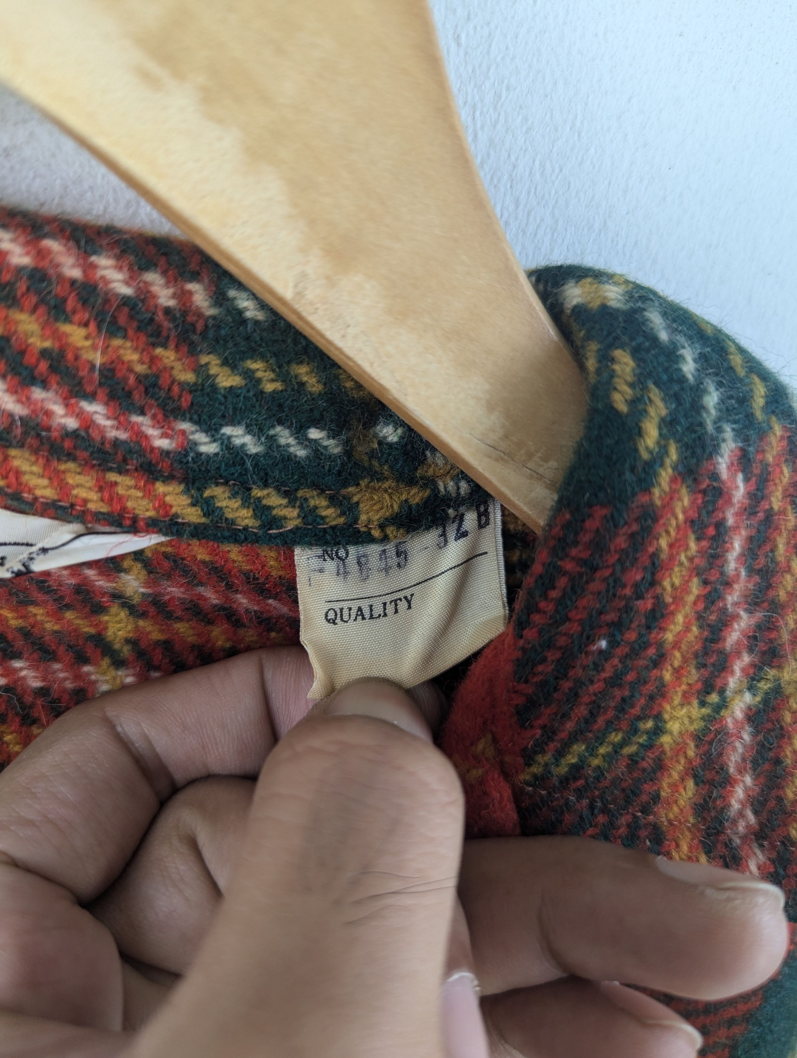 Flannel × Vintage Vintage Wool Shirt Button Up Checkered Scotland Pattern Size M / US 6-8 / IT 42-44 - 8 Thumbnail