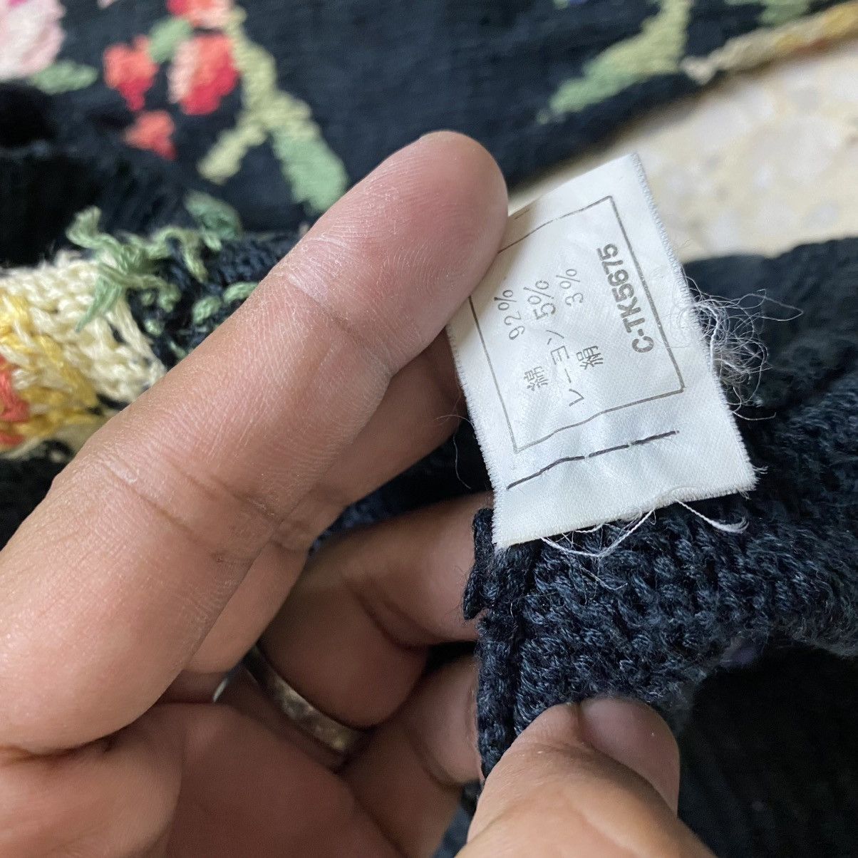Designer × Japanese Brand Vintage floral knitwear Size L / US 10 / IT 46 - 6 Thumbnail