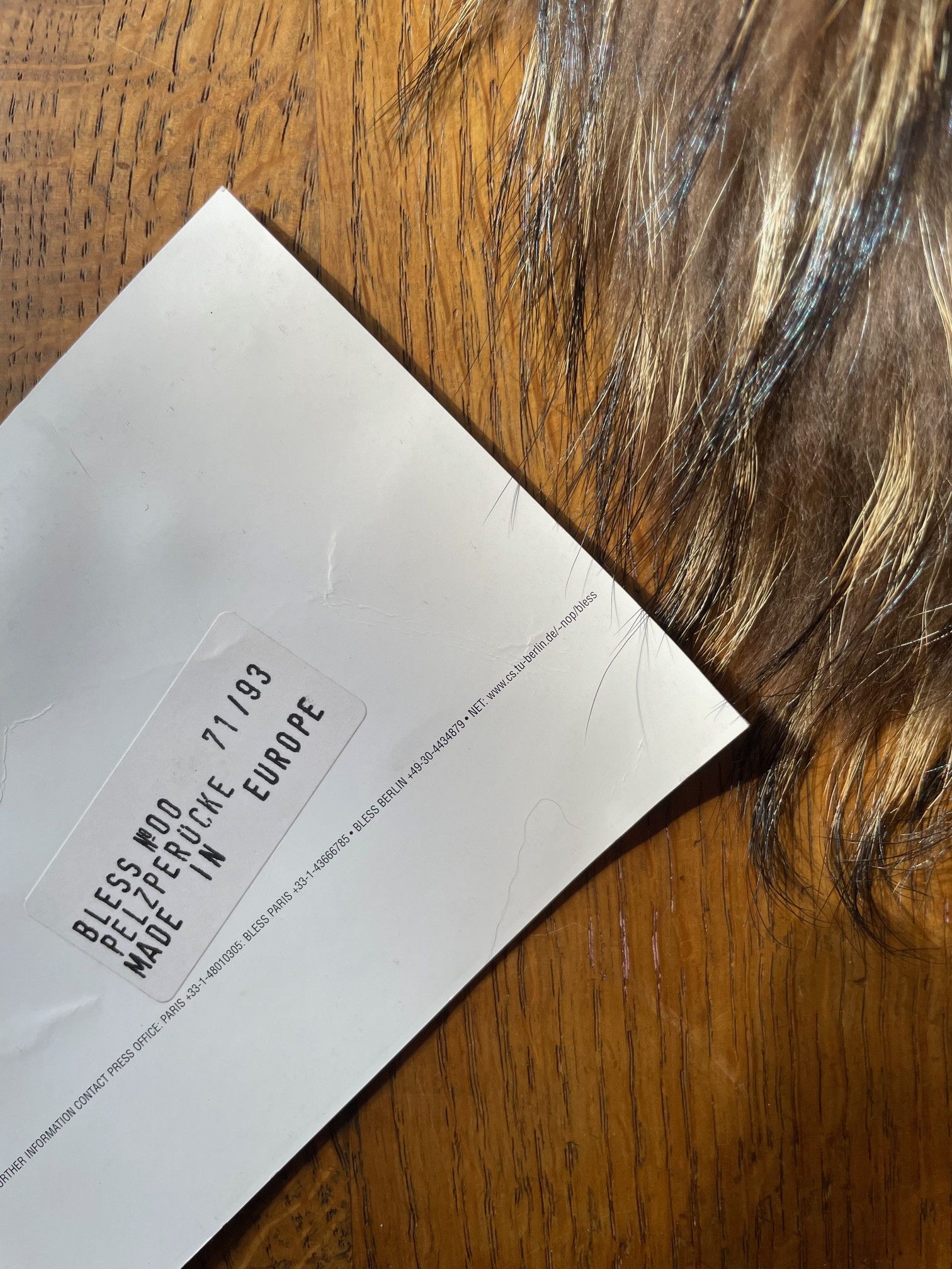 Bless Bless No.00 Fur Wig Size ONE SIZE - 6 Thumbnail