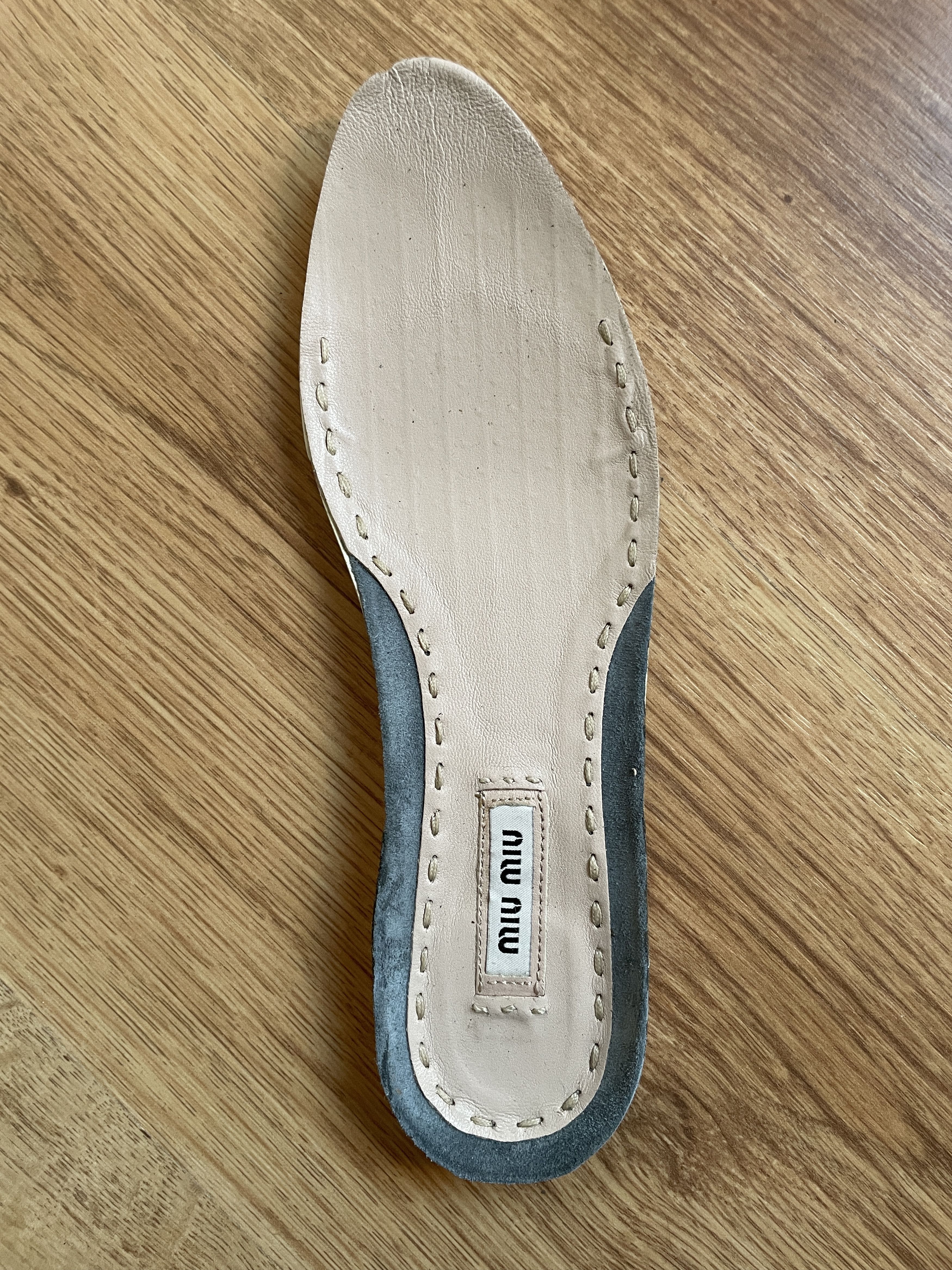 Miu Miu Miu Miu Grey Suede Studded Cap Toe Womens Sneakers Size US 7.5 / IT 37.5 - 14 Thumbnail