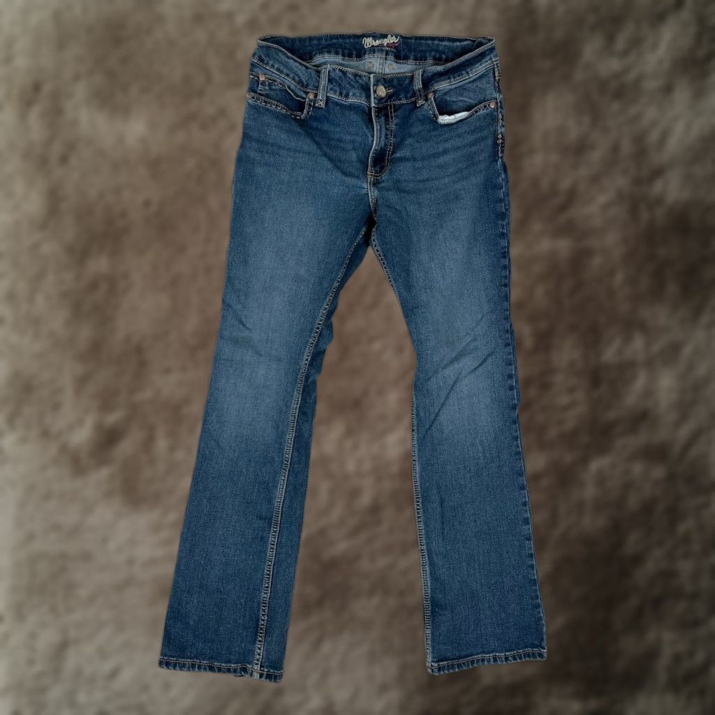 Wrangler Wrangler Jeans Bootcut Denim Blue Women 11X30 30 Waist 5-Pocket Cowboy Western Rodeo Wrangler Retro Size 32" / US 10 / IT 46 - 1 Thumbnail