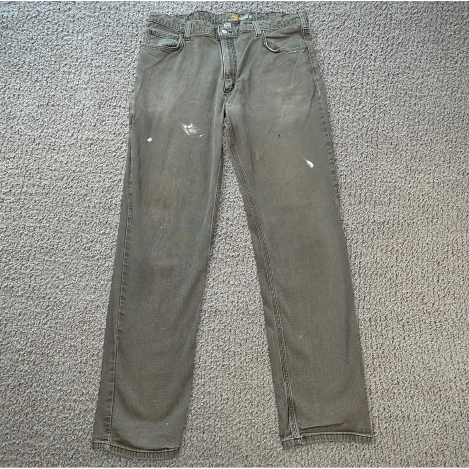 Carhartt Carhartt Relaxed Fit Work Pants Mens 38x34 Khaki Utility Size US 38 / EU 54 - 1 Thumbnail