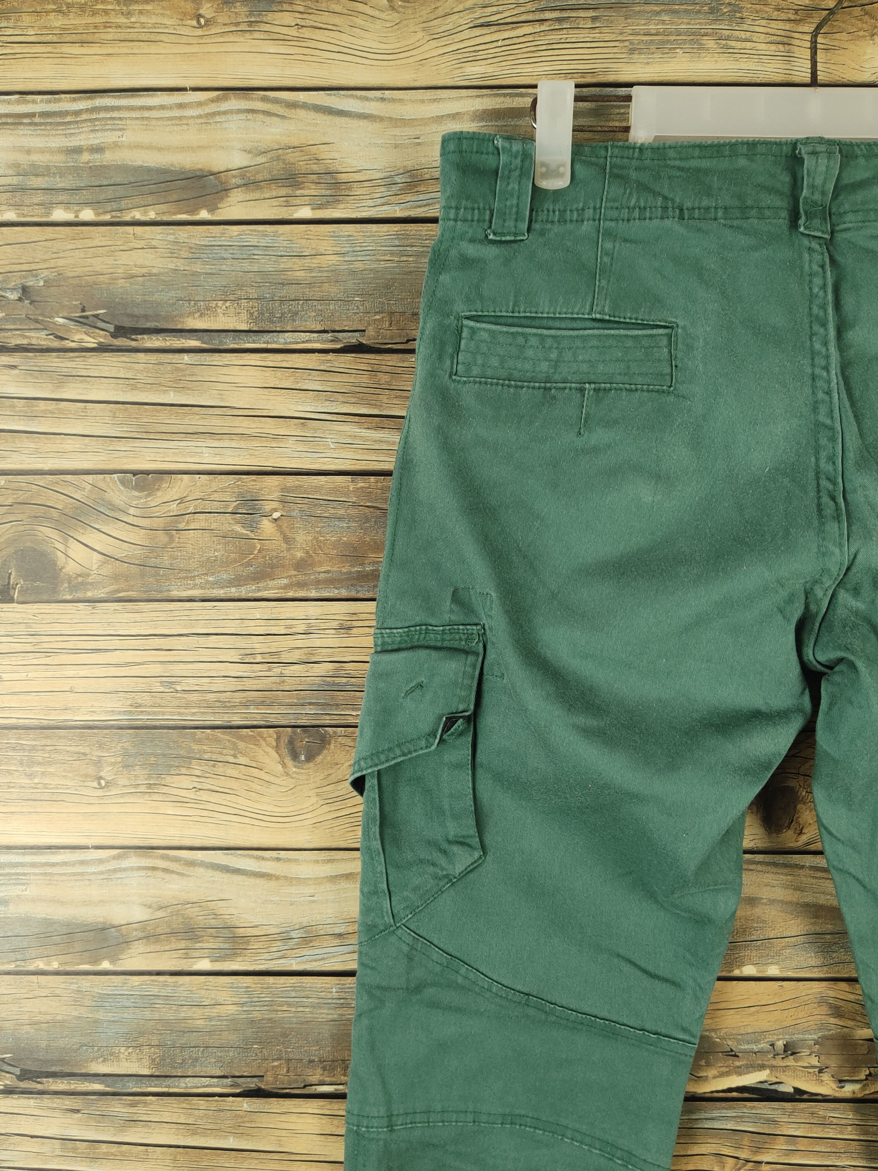 semanticdesign DL Semantic Design Green Multipocket Cargo Pants #2159 Size US 30 / EU 46 - 8 Thumbnail