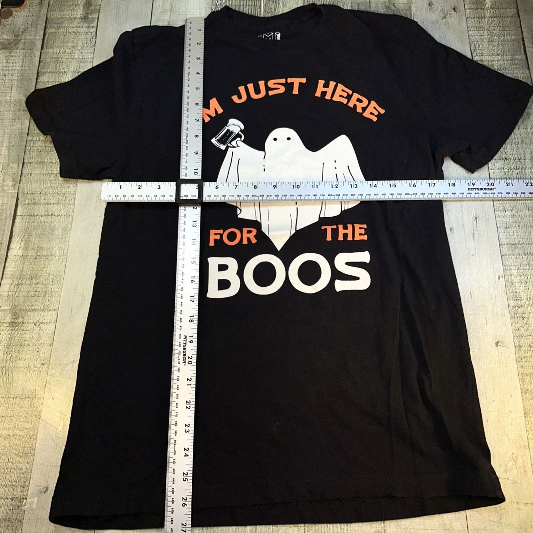Vintage VINTAGE? I’m Just Here For The Boos Ghost Halloween Black Tee Medium Glow In The Dark Size US M / EU 48-50 / 2 - 2 Thumbnail