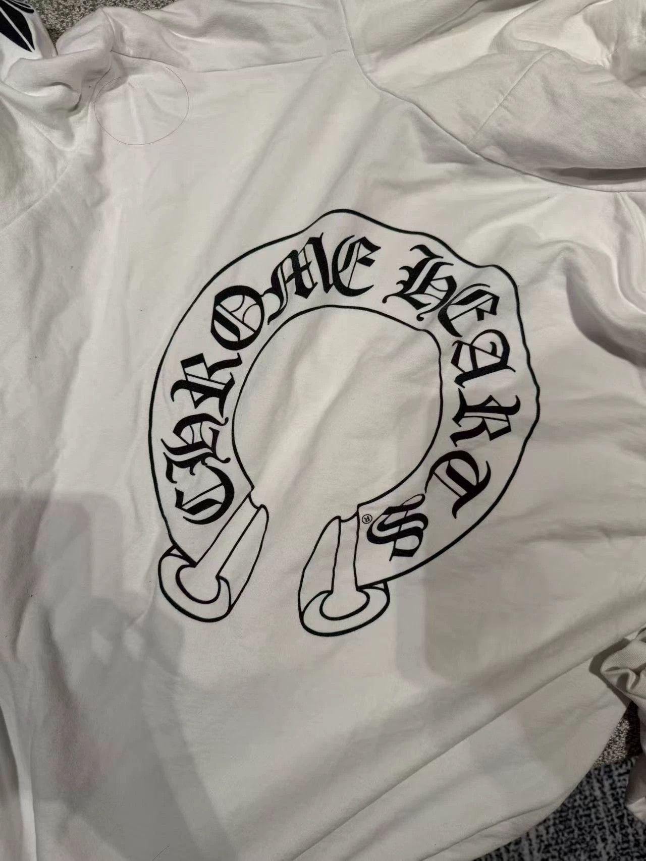 Chrome Hearts Chrome Hearts White Horseshoe Zip-Up Hoodie Size L / US 10 / IT 46 - 8 Thumbnail
