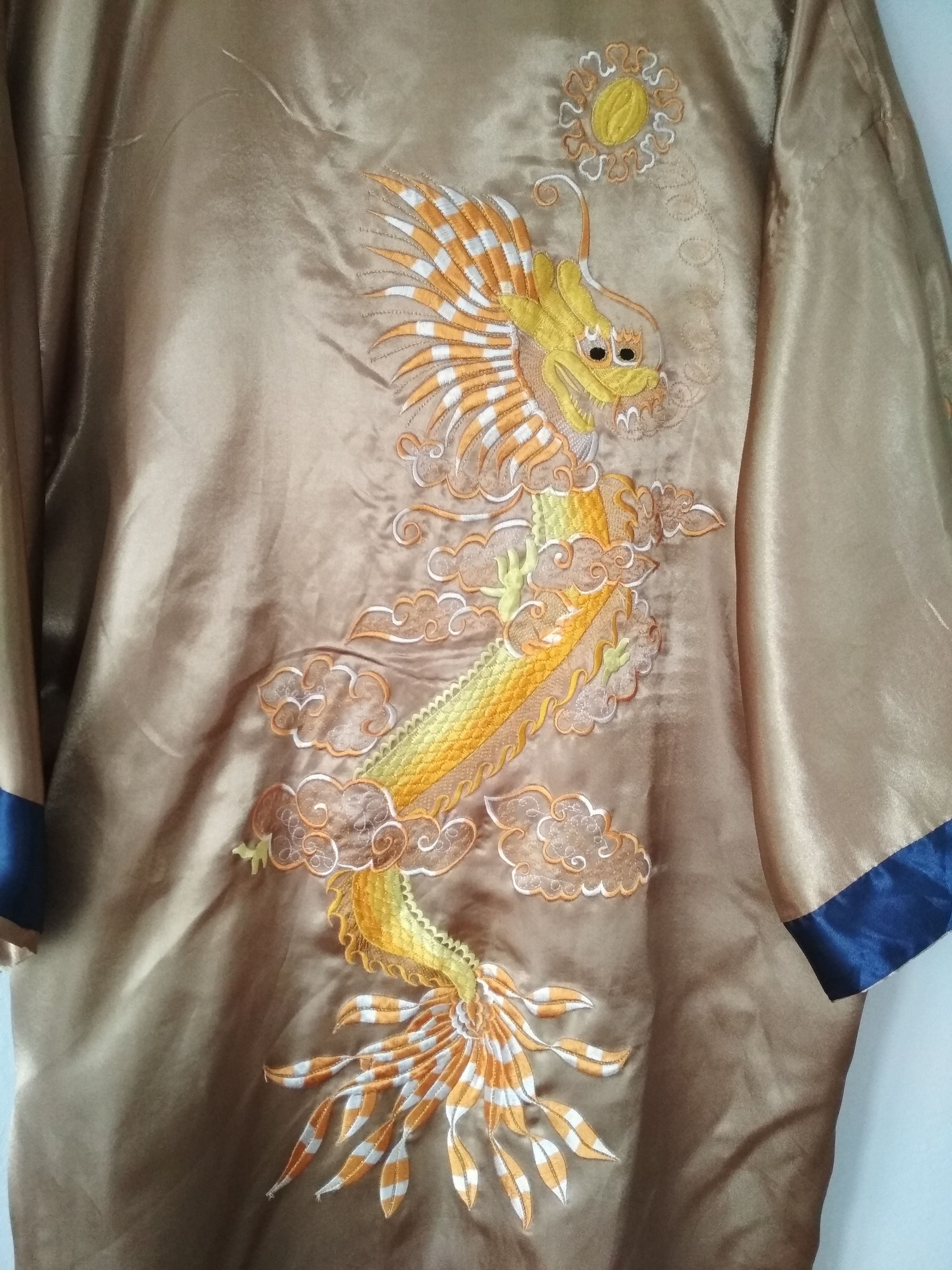 Japanese Brand Zhi Cheng double-sided kimono embroidered tiger dragon Size US XXL / EU 58 / 5 - 6 Thumbnail