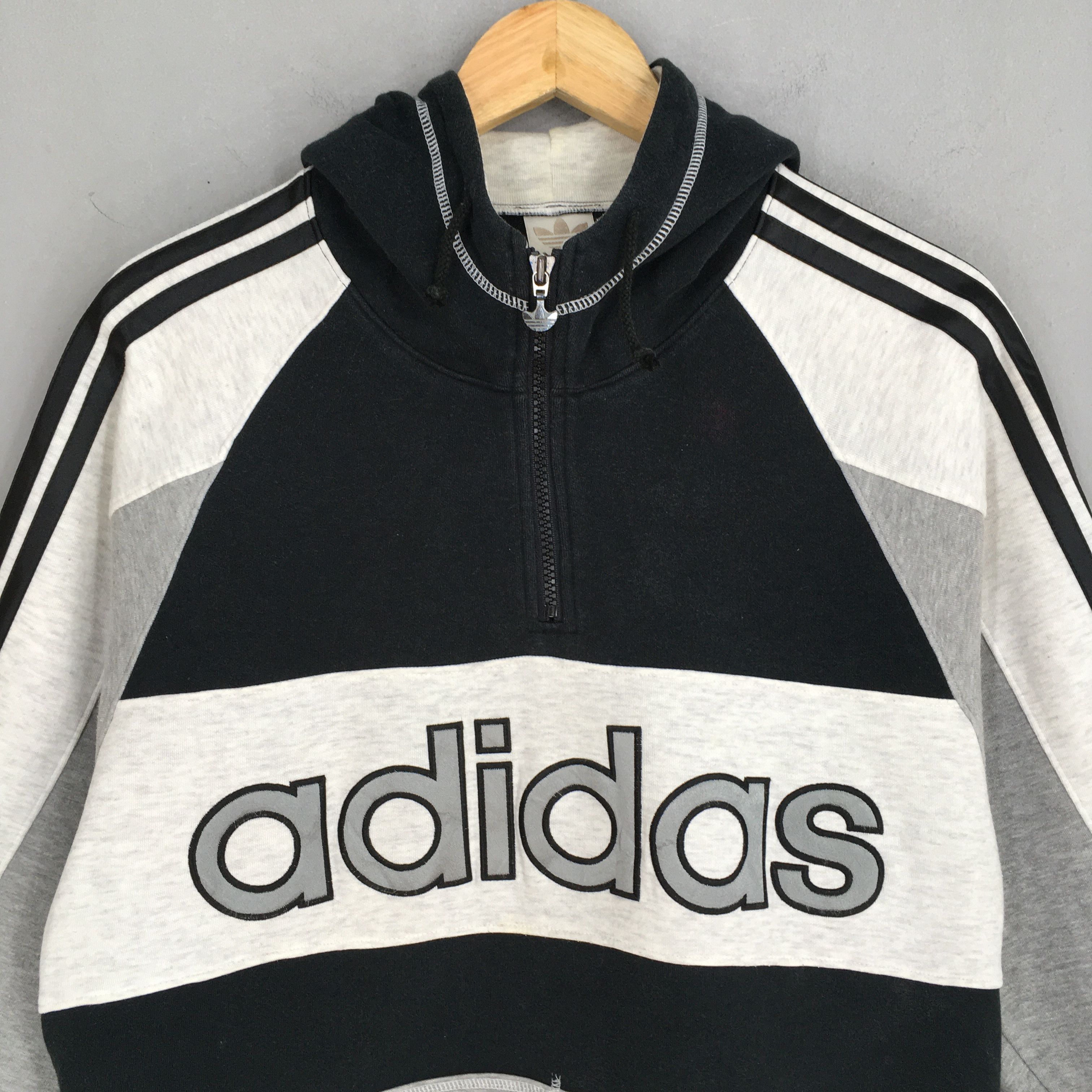 Adidas Vintage 80's Adidas Trefoil Sweatshirt Large Size US L / EU 52-54 / 3 - 2 Thumbnail