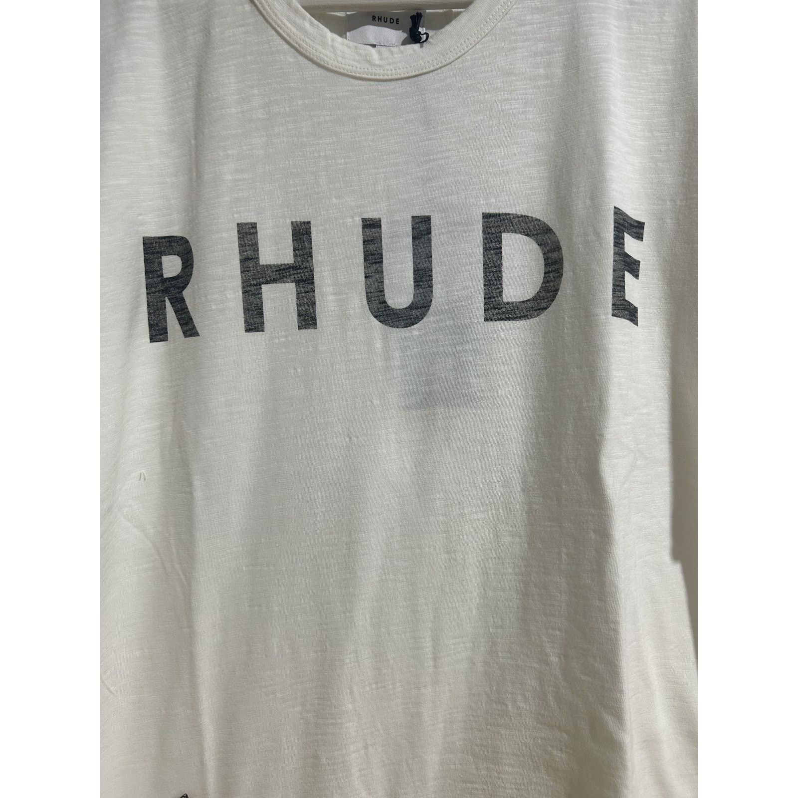 Rhude RHUDE LOGO SLUB WHITE TEE SIZE LARGE NEW Size US L / EU 52-54 / 3 - 6 Thumbnail