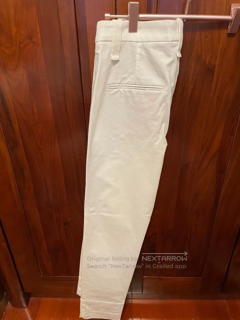 Brunello Cucinelli Brunello Cucinelli White Slim Fit Pants Size 25" / US 0 / IT 36 - 4 Thumbnail
