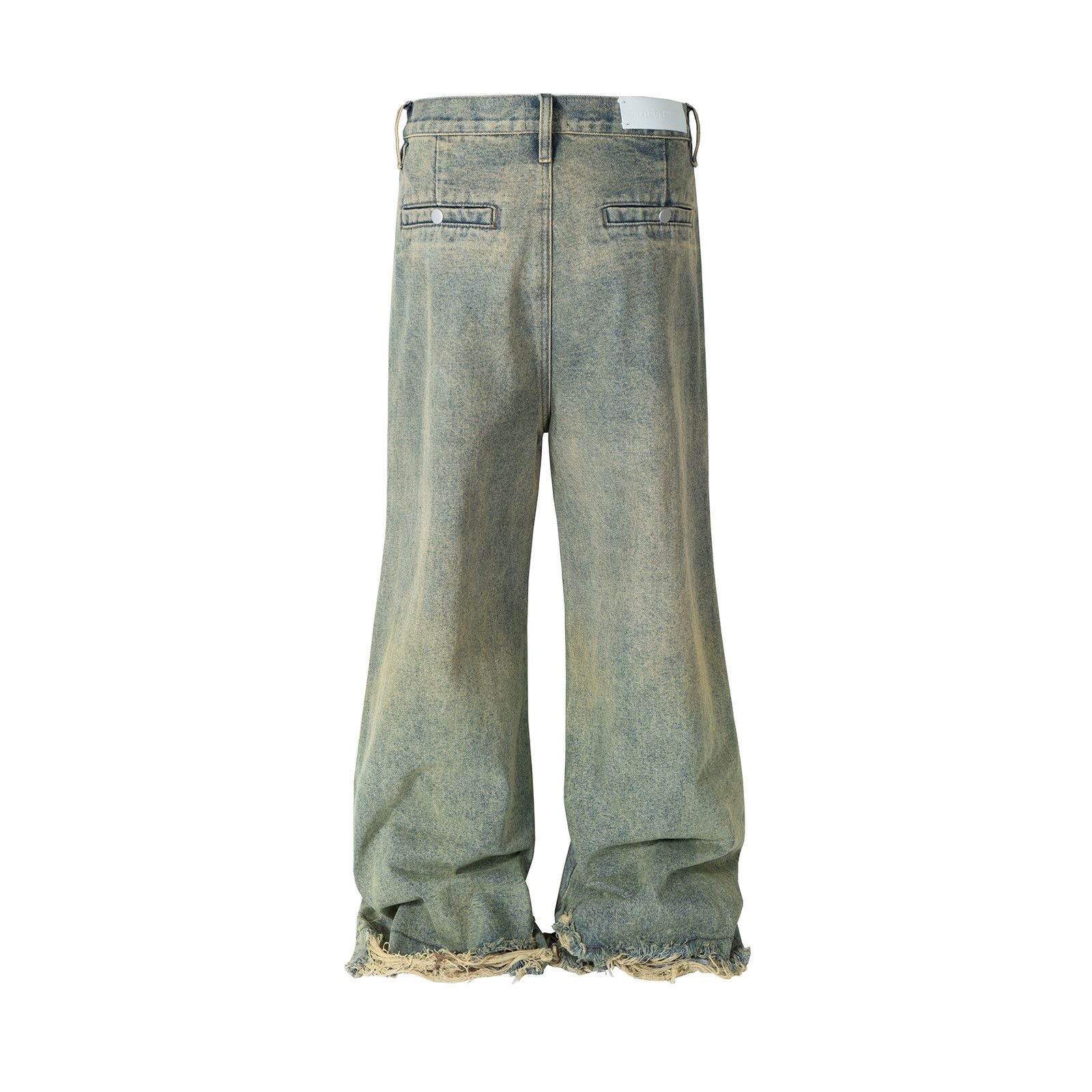 Vintage Gradient Rusty Yellow Green baggyJeans Size US 28 / EU 44 - 2 Thumbnail