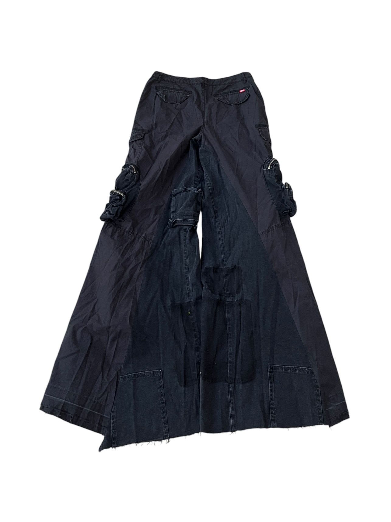 Japanese Brand Oversized Multi Pocket Cargo Pants FREE WW SHIPPING Size US 33 - 5 Thumbnail