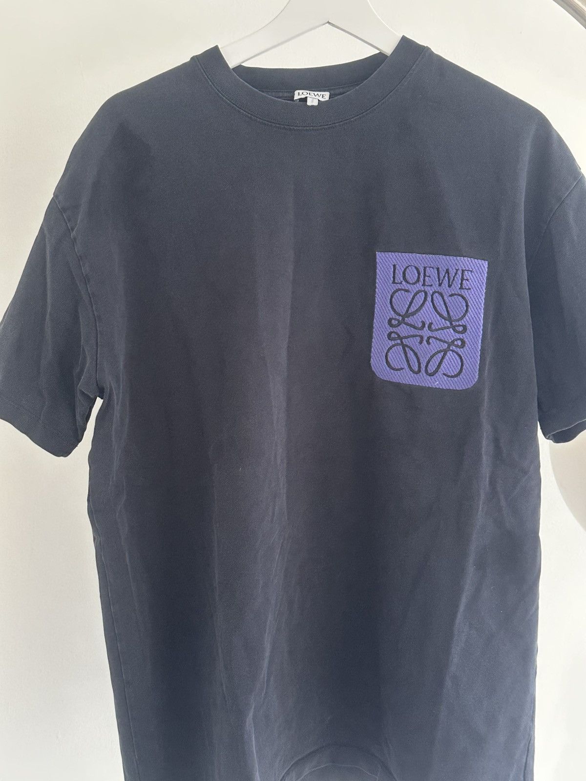 Loewe Loewe Anagram Fake Pocket Black Blue T Shirt Size US L / EU 52-54 / 3 - 2 Thumbnail