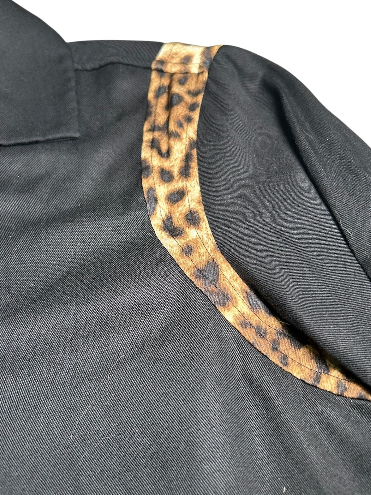 Tomorrowland Tomorrowland Black Leopard Long Sleeve Open Collar Shirt Size US XS / EU 42 / 0 - 7 Thumbnail