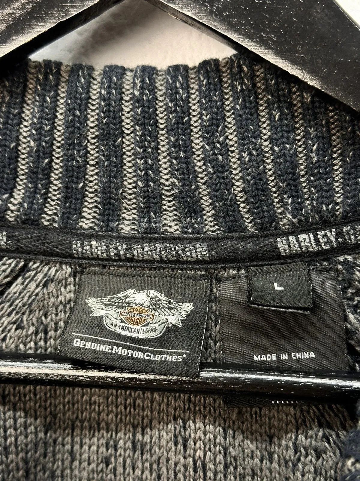 Harley Davidson 👉 Y2K Avantgarde Distressed Sweater Harley Davidson Japan Size US L / EU 52-54 / 3 - 8 Thumbnail