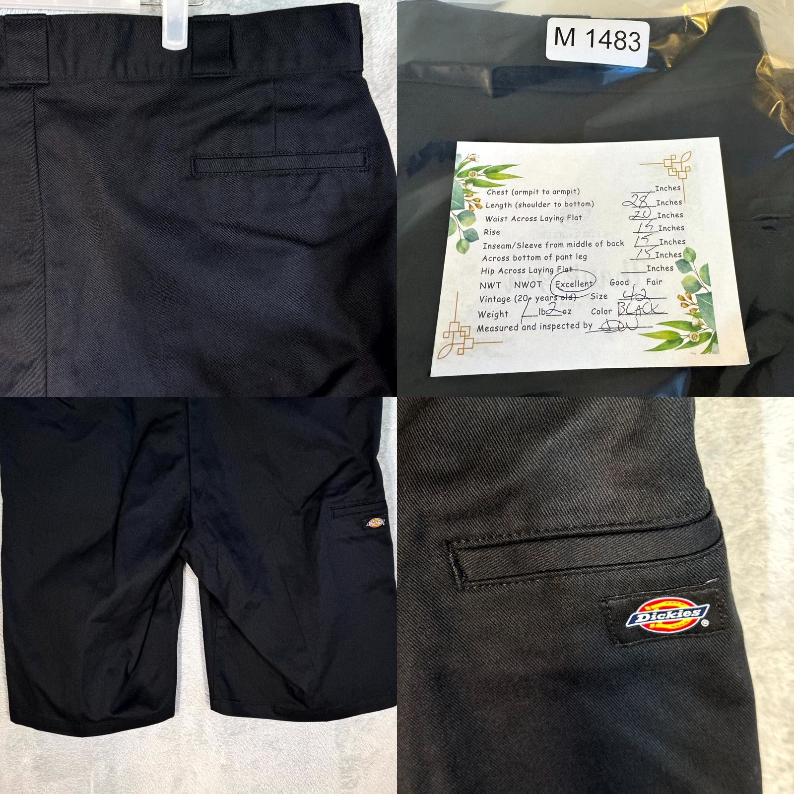 Dickies Dickies Men’s Work Shorts 42 Black Loose Fit Flat Front Zip Fly Workwear Size US 42 / EU 58 - 8 Thumbnail