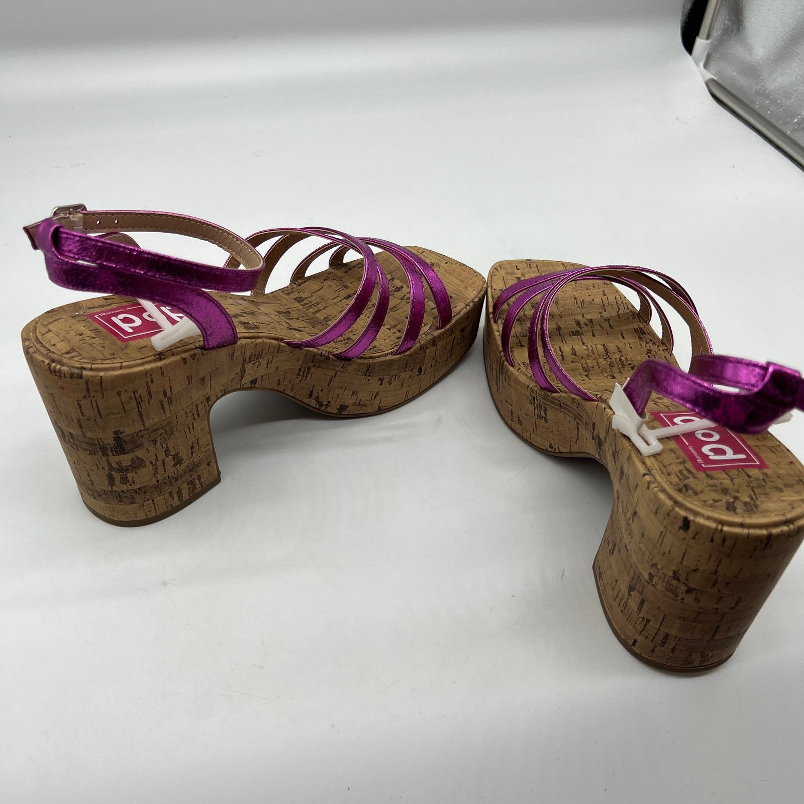 Other Pop Womens Kallie Heeled Sandals Pink Fuschia 9.5 Size US 9.5 / IT 39.5 - 6 Thumbnail