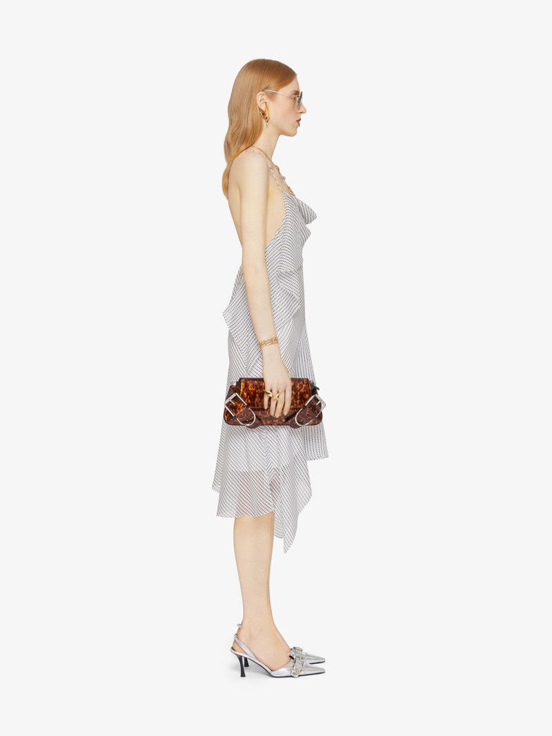 Givenchy o1n1vont0326 Polka Dots Draped Dress in Grey Size M / US 6-8 / IT 42-44 - 3 Thumbnail