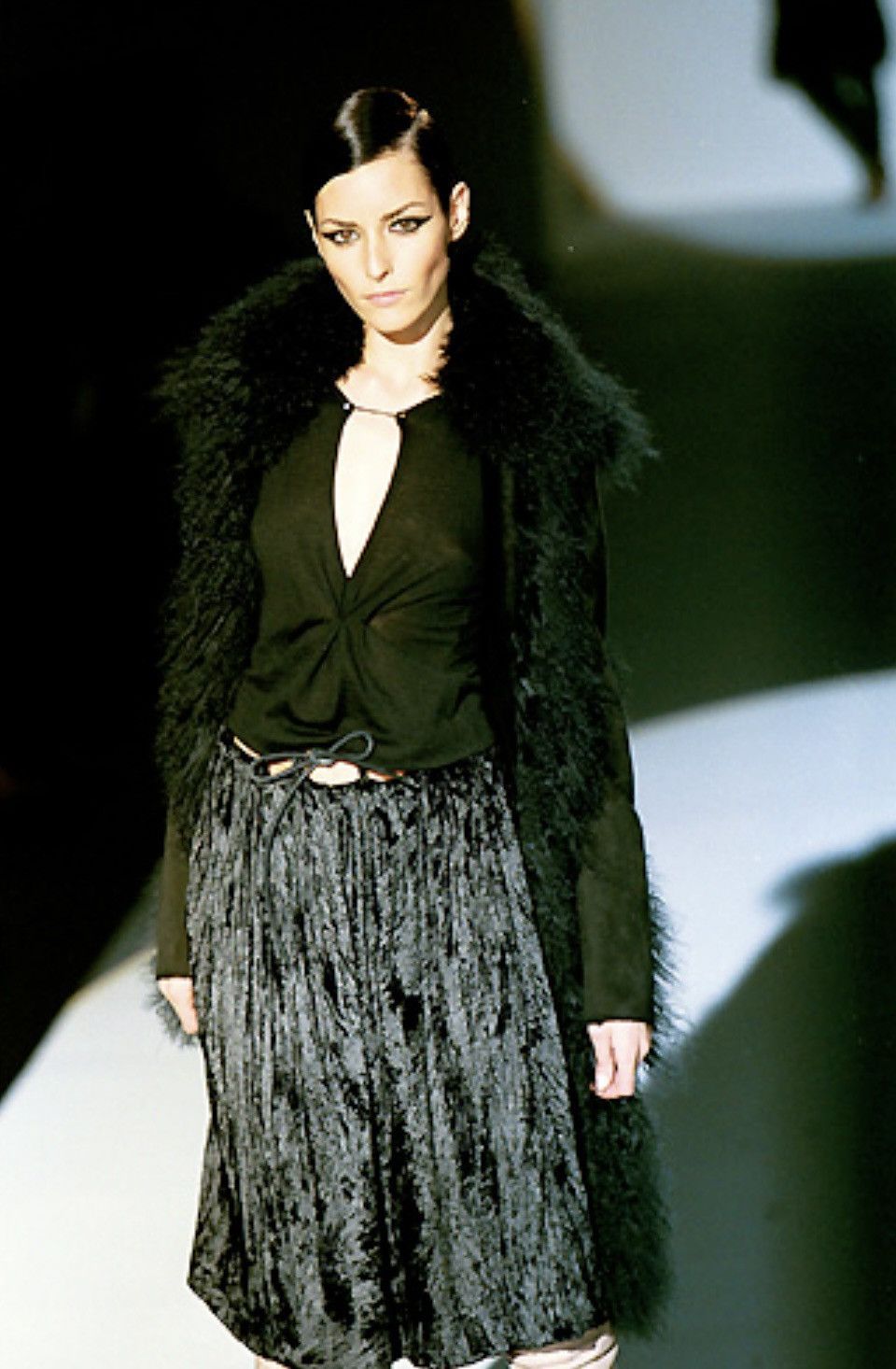Gucci Gucci F/W 99 by Tom Ford Mongolian lamb leather fur coat Size L / US 10 / IT 46 - 3 Thumbnail