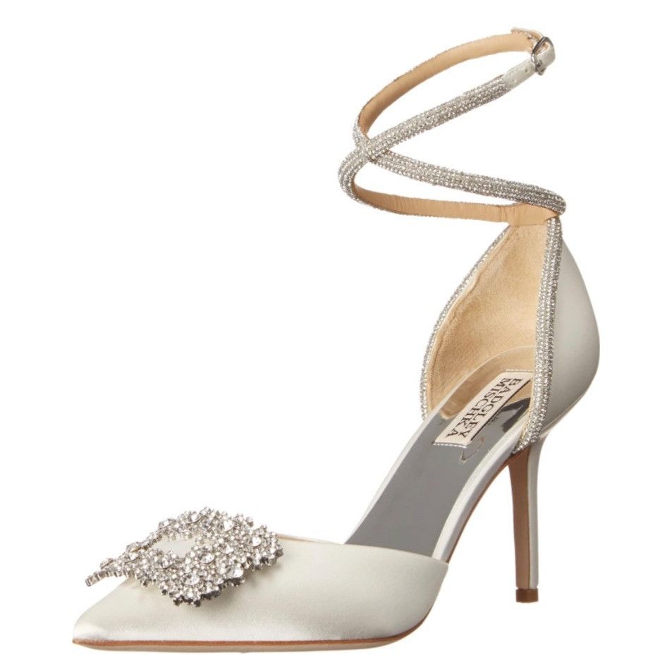 image of Badgley Mischka Saint Pumps Soft White 8M New With Defects Shoes, Women's