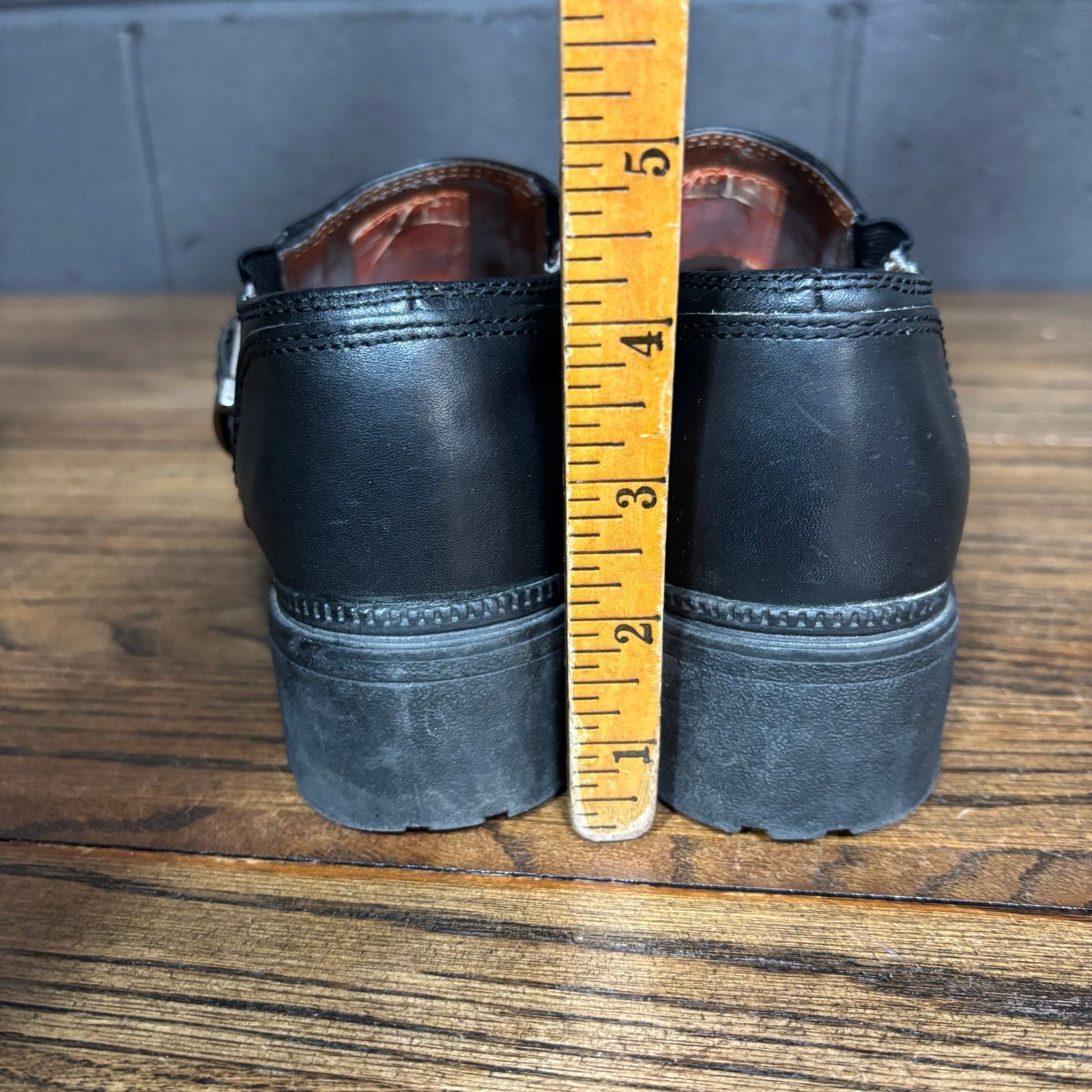 Harley Davidson Harley Davidson Y2K Chunky Platform Clogs Leather Buckle Size US 6 / IT 36 - 5 Thumbnail