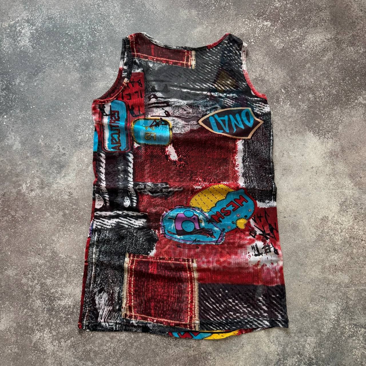 Hysteric Glamour × Japanese Brand × Vintage Japanese Style Vintage Avant-Garde Mesh Tank Top Size M / US 6-8 / IT 42-44 - 7 Thumbnail