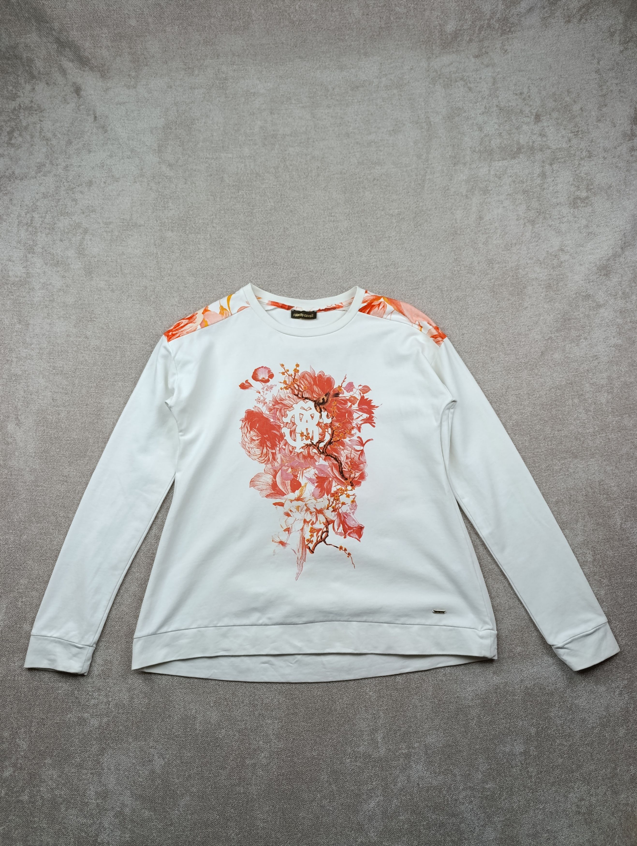 Roberto Cavalli ROBERTO CAVALLI WOMENS FLORAL PRINT SWEATSHIRT Size S / US 4 / IT 40 - 1 Thumbnail