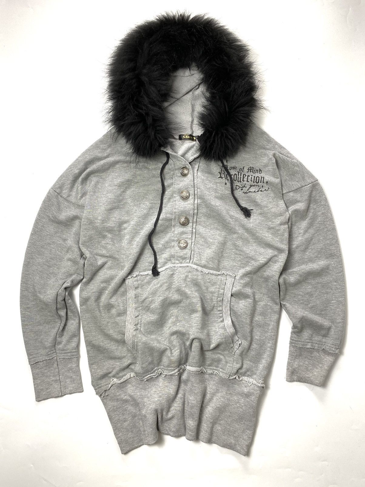 14th Addiction × If Six Was Nine × Le Grande Bleu (L.G.B.) Fur hoodie japanese brand poem skull male Size US L / EU 52-54 / 3 - 2 Thumbnail