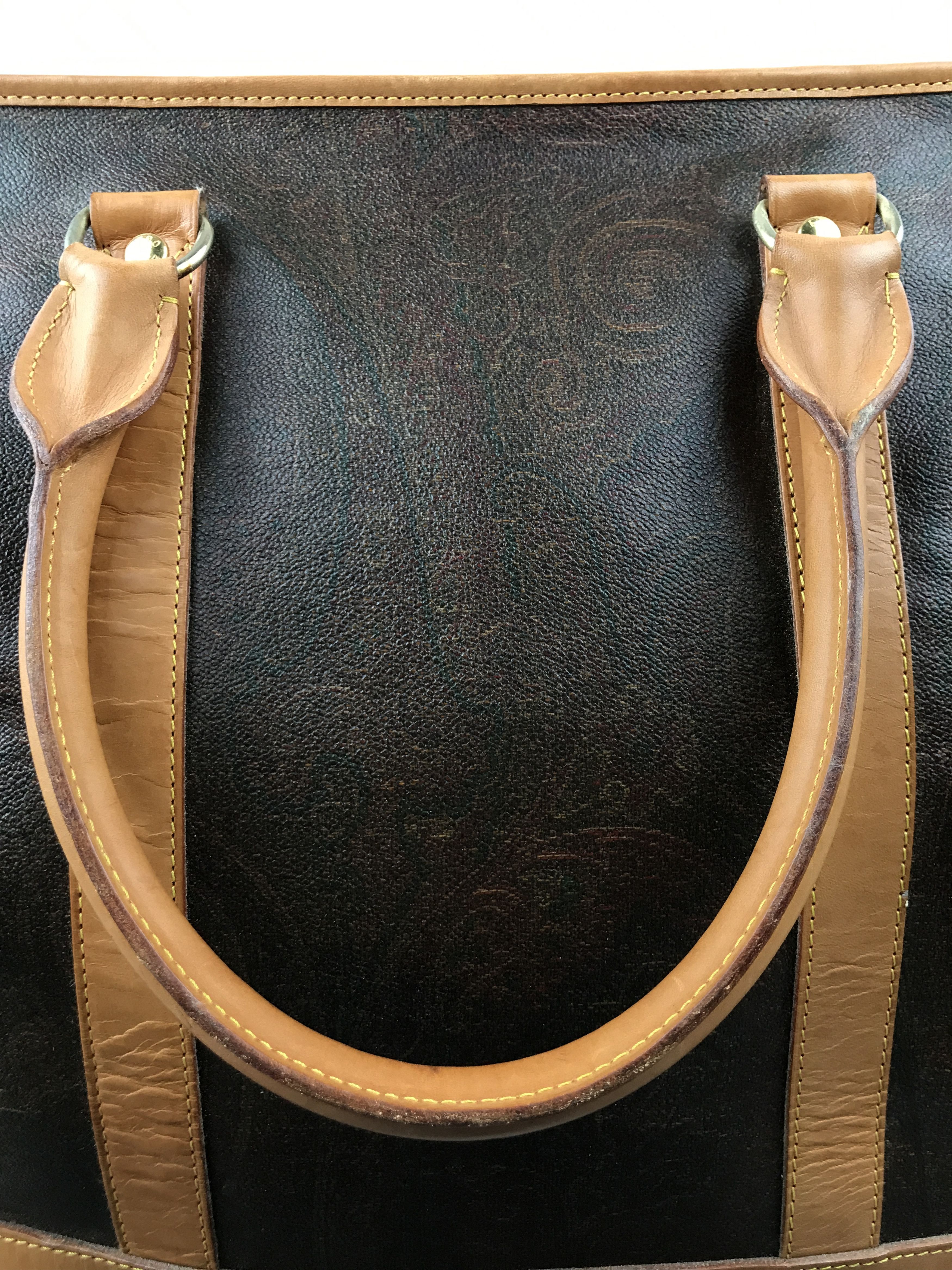 Designer × Etro × Vintage Vintage Etro Milano Paisley Tote Bag Size ONE SIZE - 10 Thumbnail