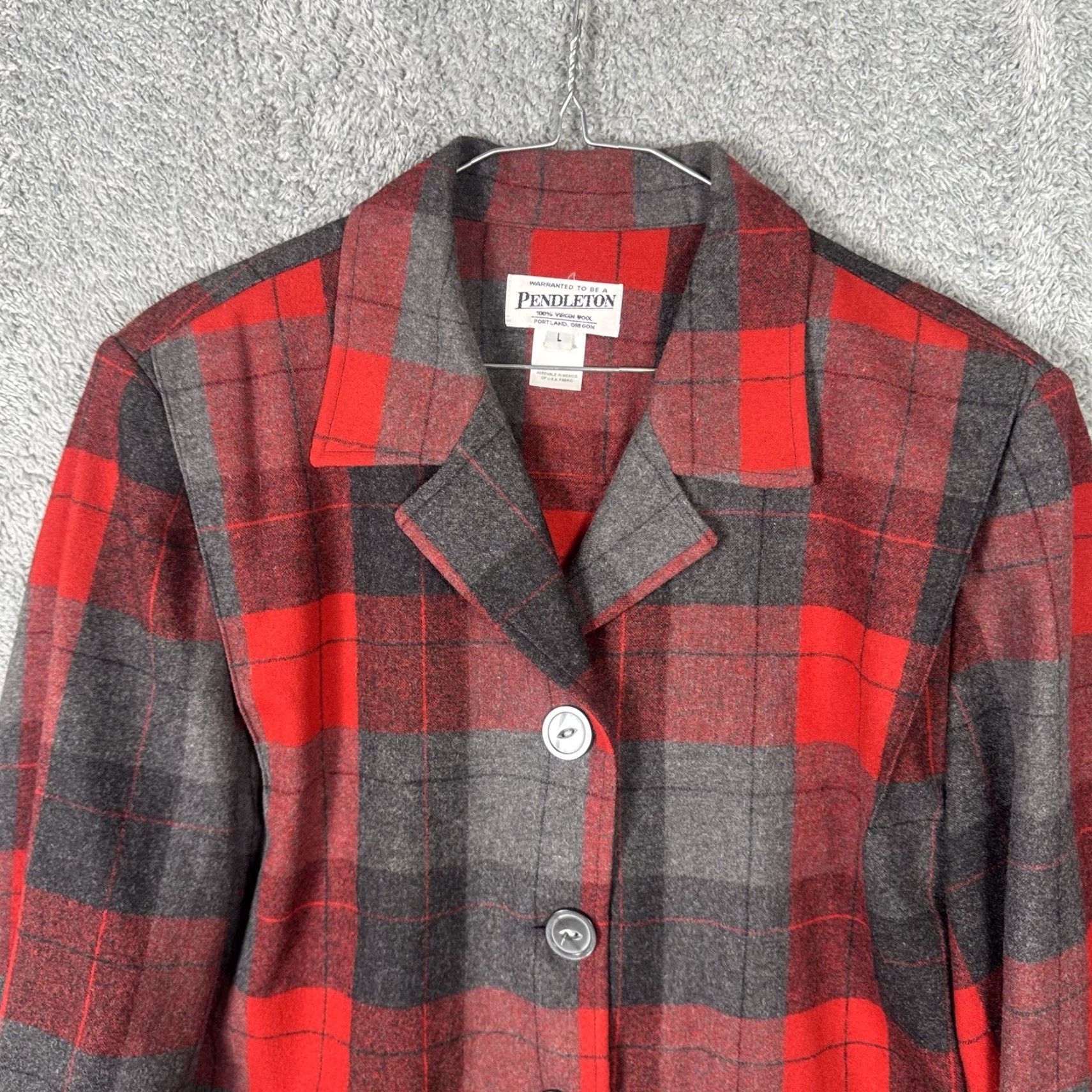 Pendleton VINTAGE Pendleton 49er Jacket Womens L Board Shirt Wool Limited Edition Jacket Size L / US 10 / IT 46 - 4 Thumbnail