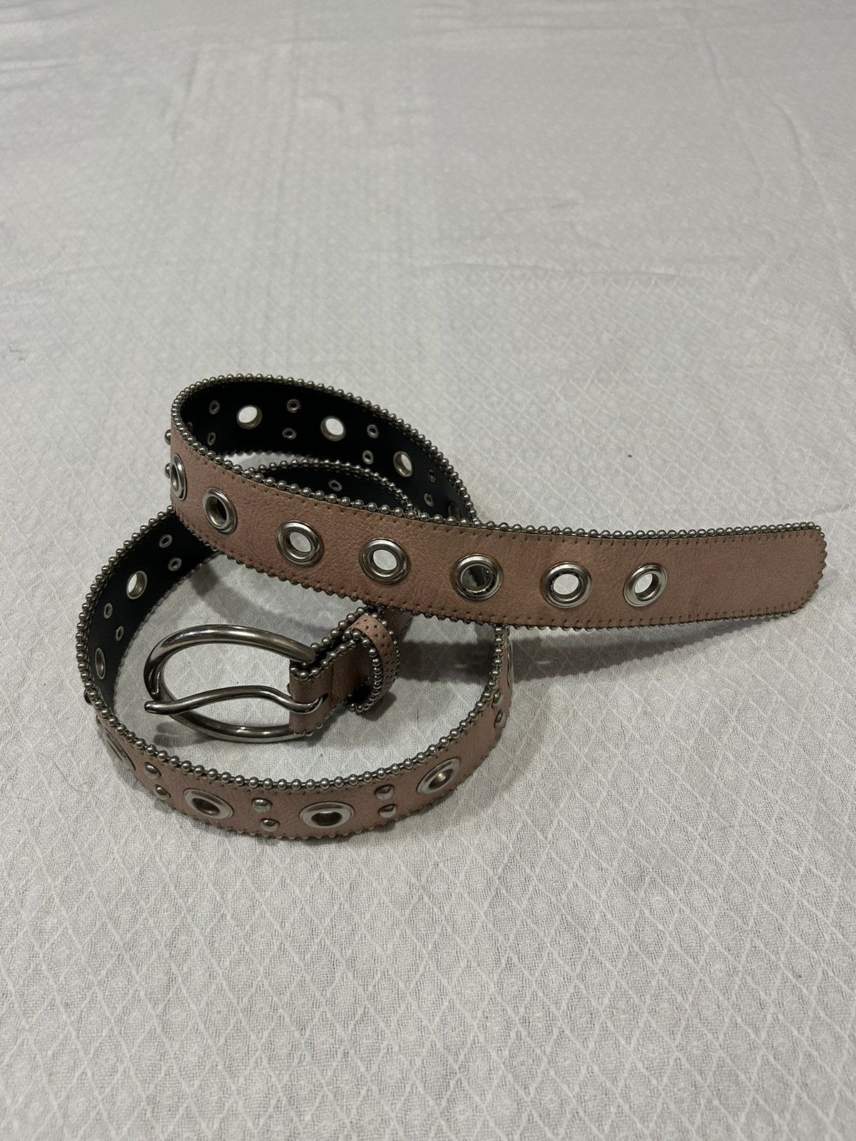 KMRii Vintage Belt Pink Gothic Studded Styled Kmrii Size ONE SIZE - 3 Thumbnail