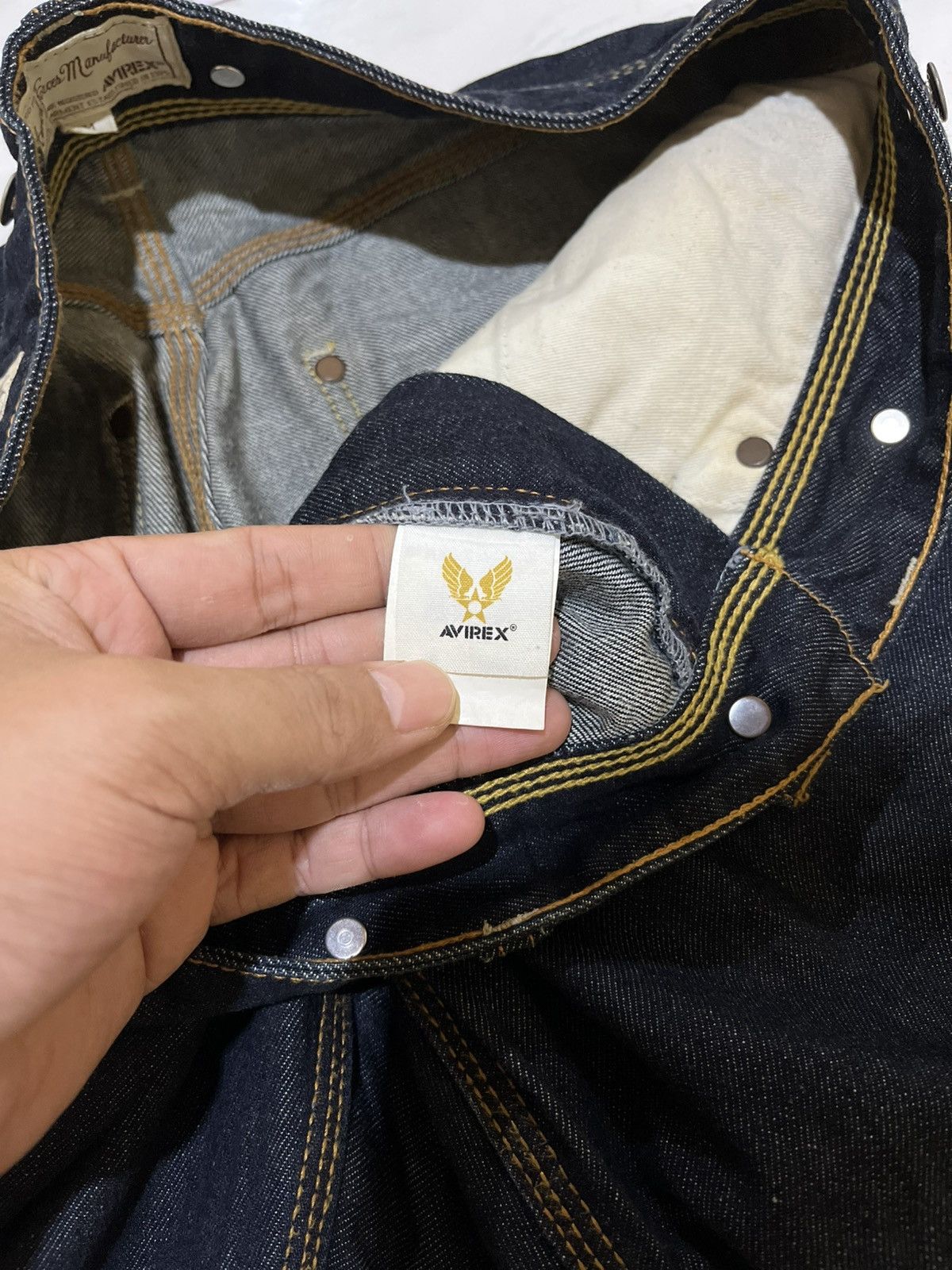 Avirex 🔥 Avirex Indigo Carpenter Denim Pants Size US 31 - 11 Thumbnail