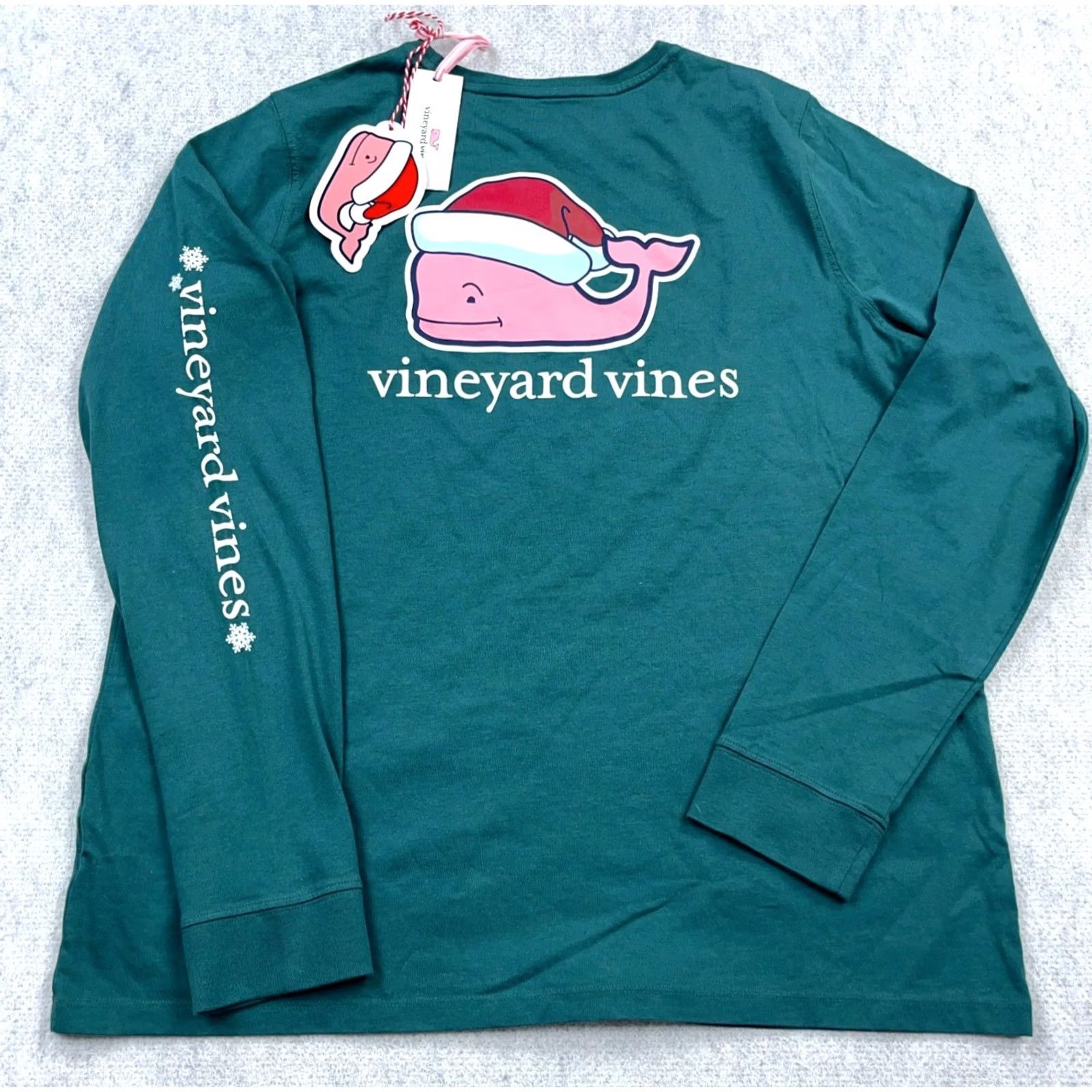 Vineyard Vines Vineyard Vines Shirt Men XL Green Long Sleeve Pocket Tee Christmas Whale Adult Size US XL / EU 56 / 4 - 2 Thumbnail