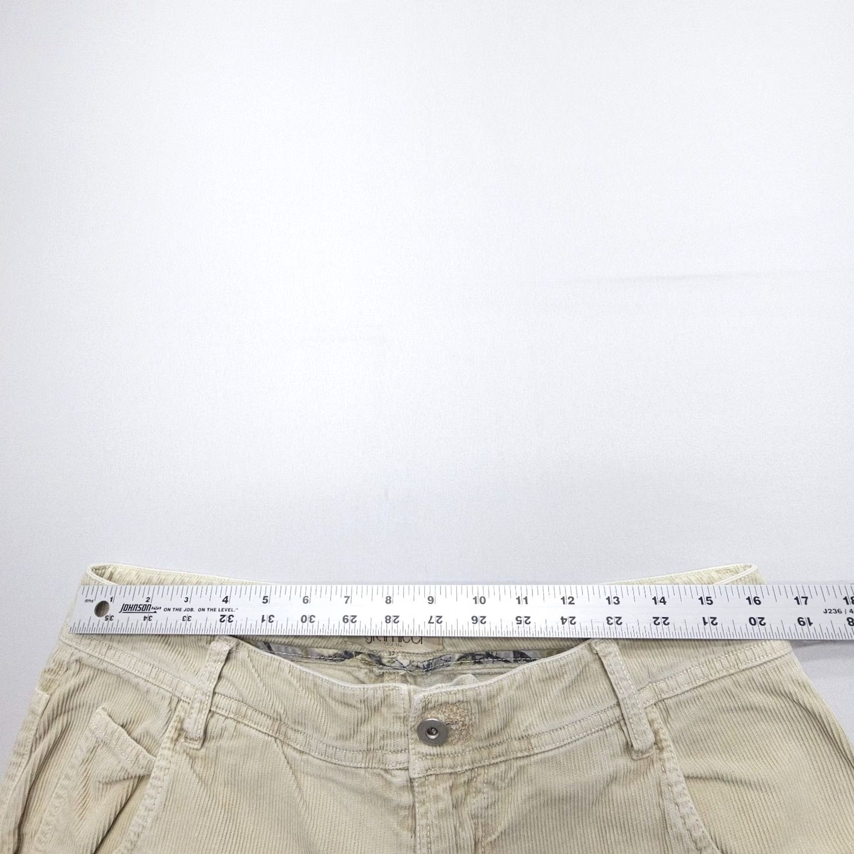 Gramicci Gramicci Corduroy Pants Mens 32 x 31 Baggy Straight Street Gorpcore Outdoor Casual Workwear Beige Corduroy 5-Pocket Design Relaxed Fit Mens Size US 32 / EU 48 - 7 Thumbnail
