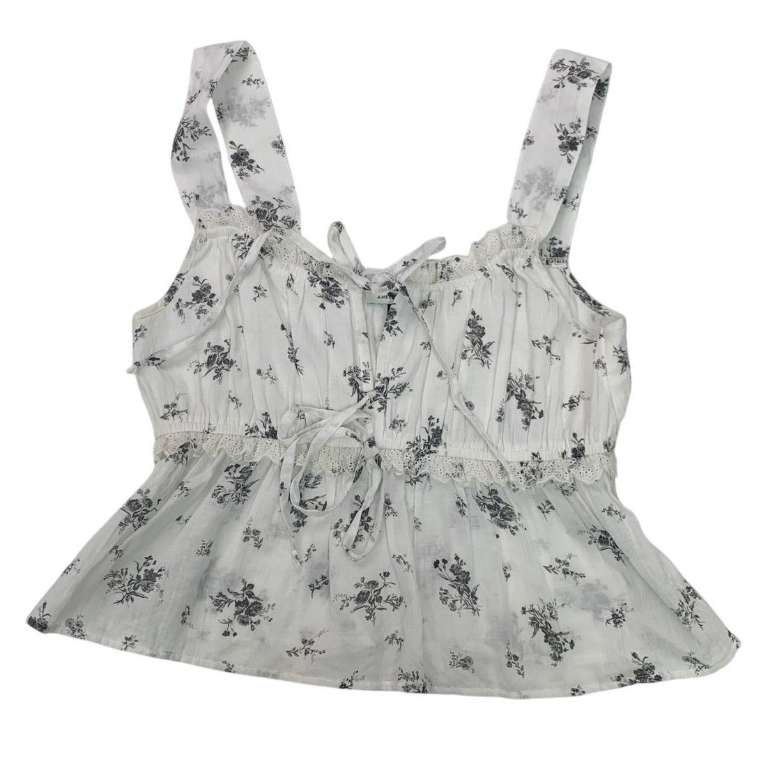 American Eagle Outfitters New American Eagle Womens Medium Open Tie Halter Tank Top Size M / US 6-8 / IT 42-44 - 1 Thumbnail