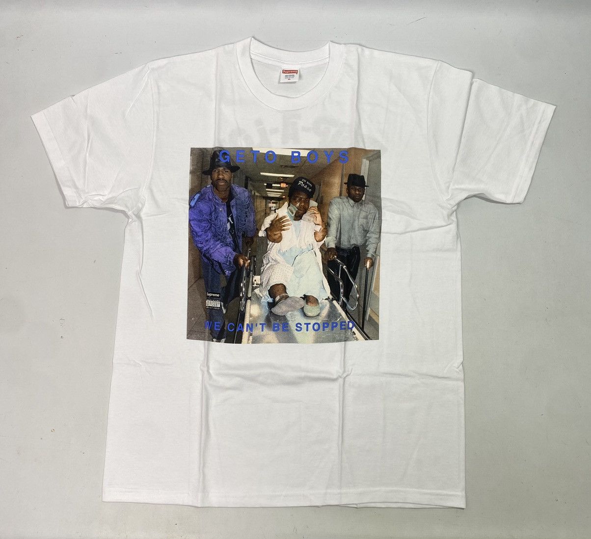 Supreme Geto Boys Supreme XL white T-shirt with print, new Size US XL / EU 56 / 4 - 1 Thumbnail