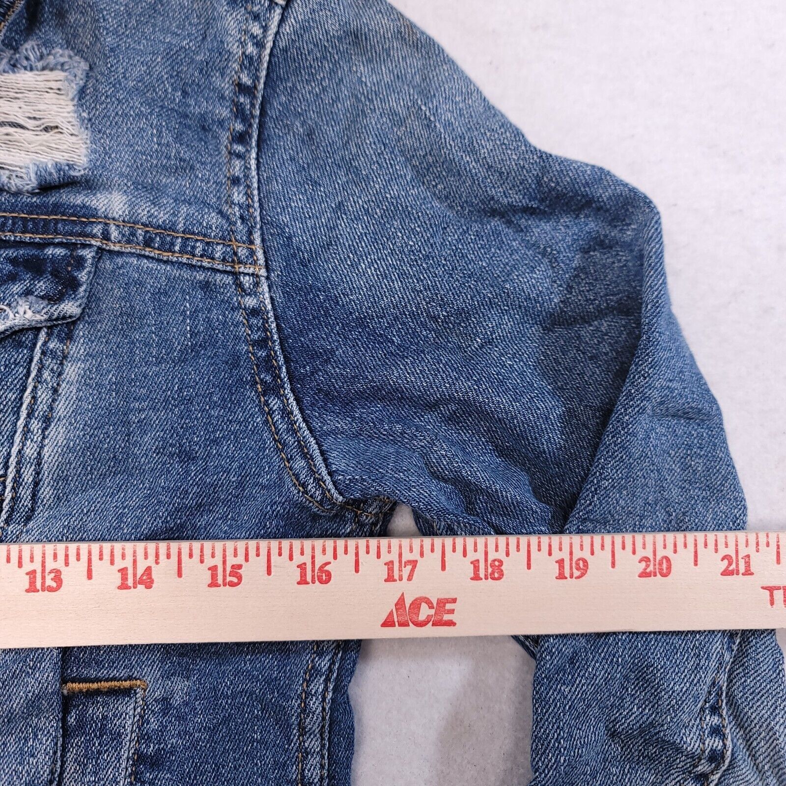 Mossimo Mossimo Casual Button Denim Jean Jacket Womens Size XS Blue Size XS / US 0-2 / IT 36-38 - 4 Thumbnail