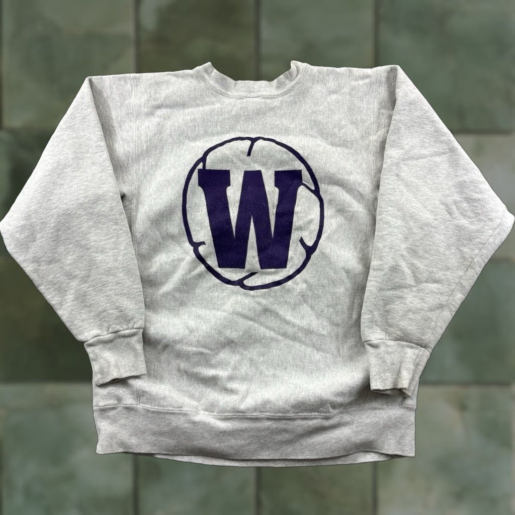 Vintage VINTAGE Williams College Sweatshirt Men’s Large Gray 90s Reverse Weave Pullover Regular Fit Cotton Kellsport Logo Crew Neck Size US L / EU 52-54 / 3 - 1 Thumbnail