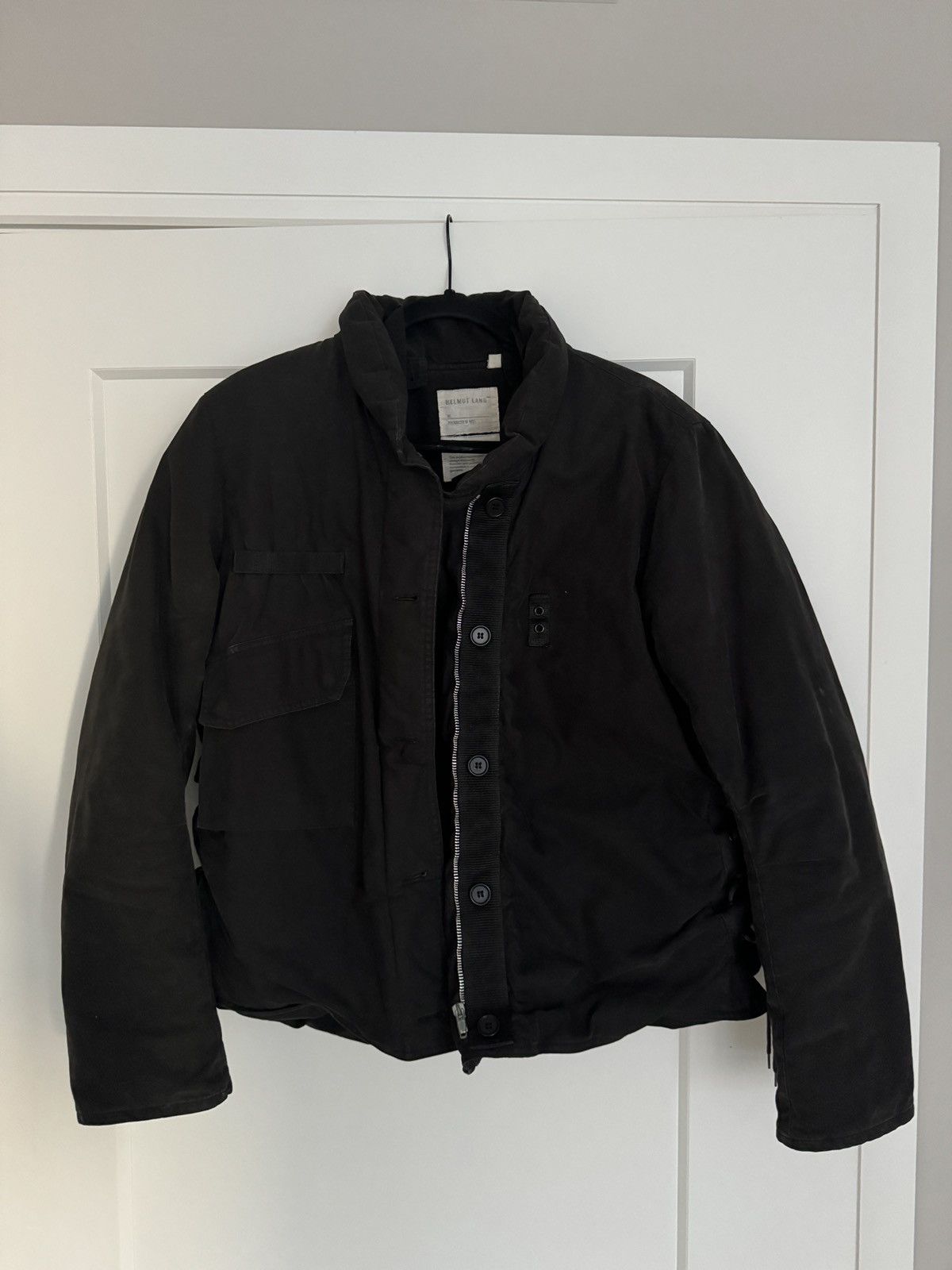 image of Final Price Helmut Lang 1999 M69 Flak Jacket in Black, Men's (Size Large)