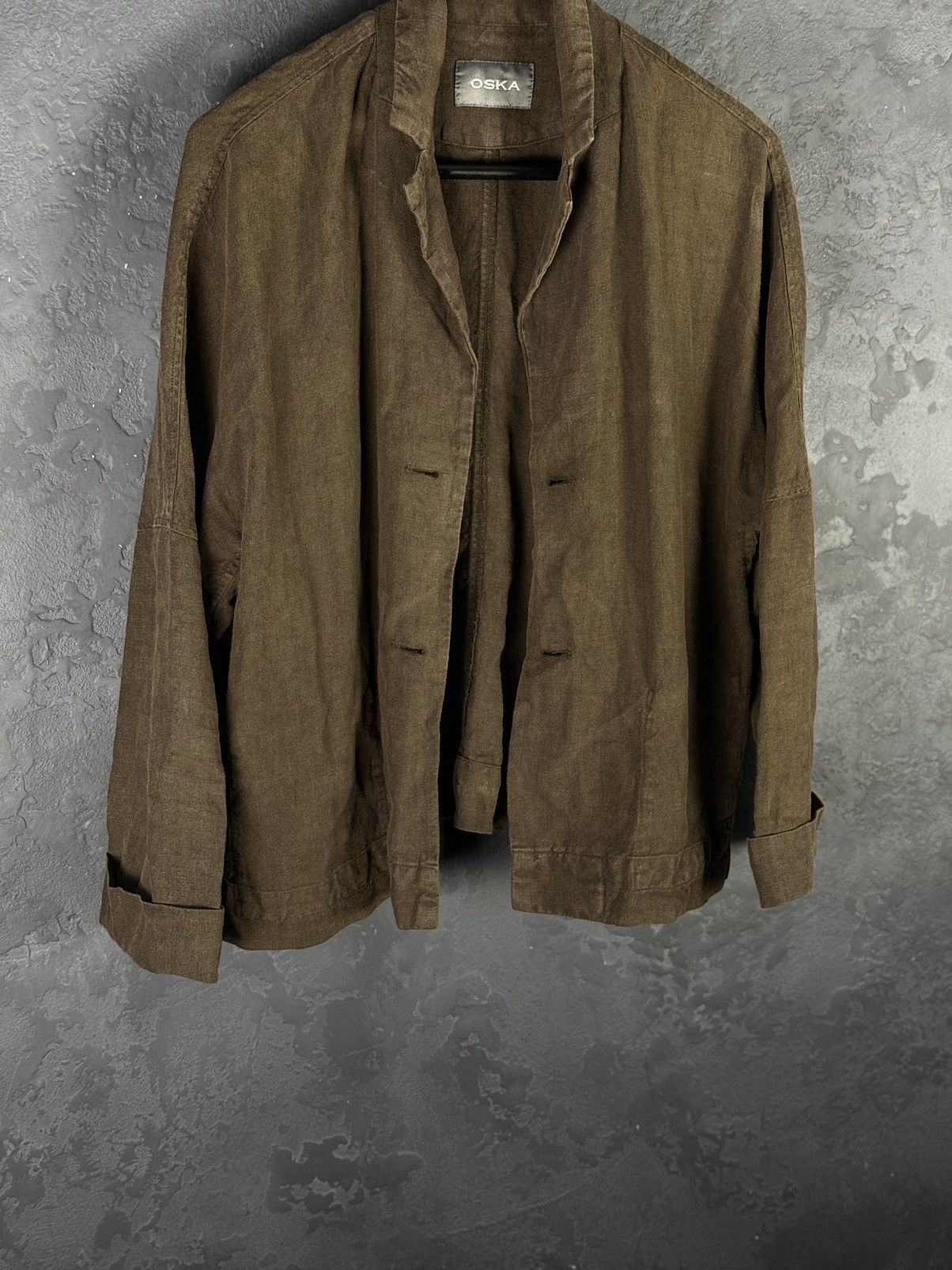OSKA OSKA Women's Linen Avant Garde Jacket Size 2 Regular Size XS / US 0-2 / IT 36-38 - 6 Thumbnail