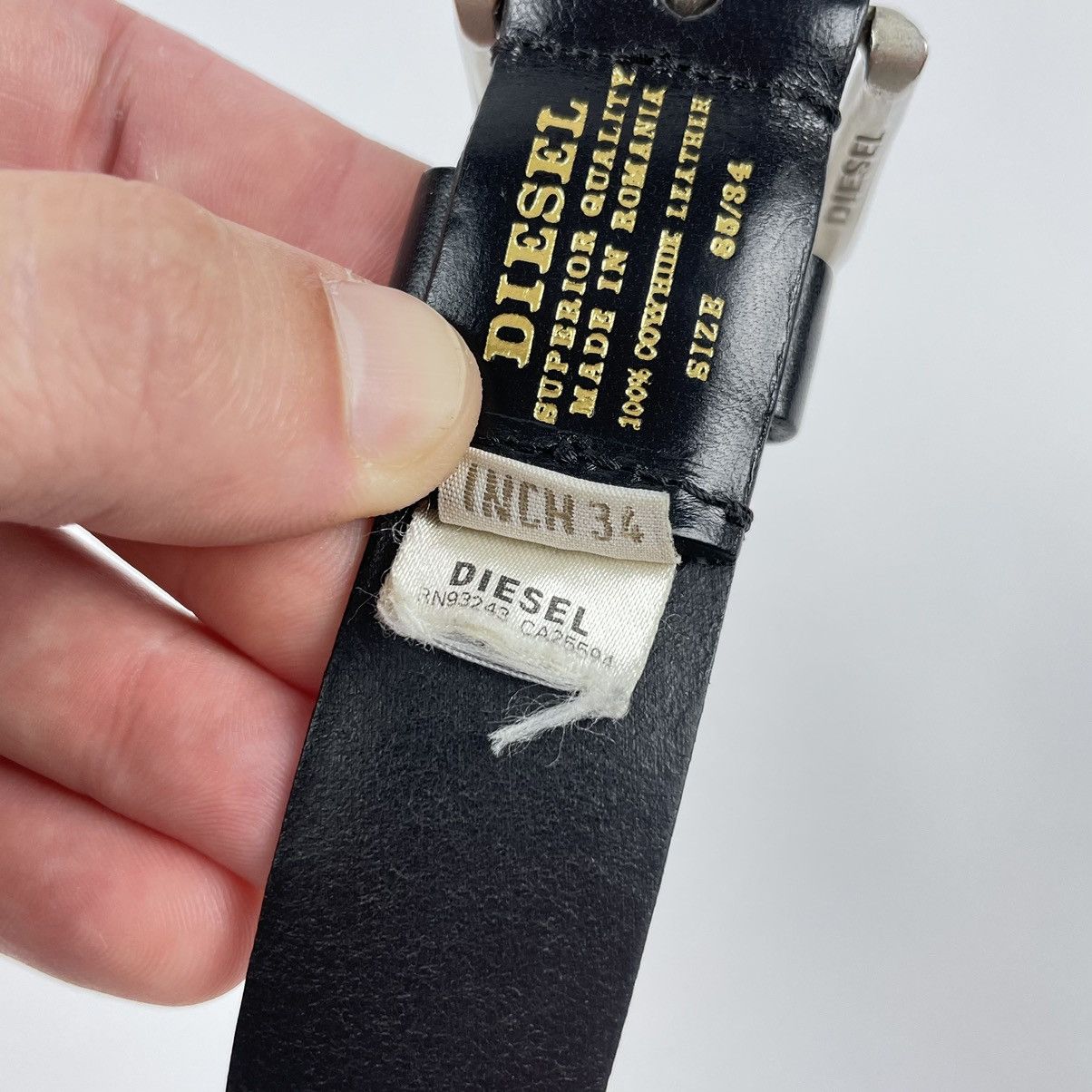 Diesel Diesel Vintage Leather Belt Size ONE SIZE - 10 Thumbnail