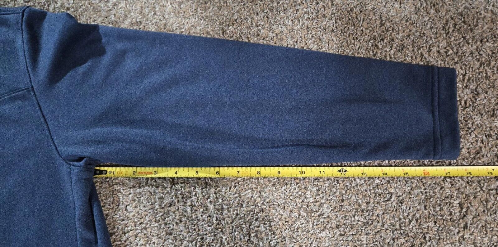 Izod Blue Izod 1/4 Zip Pullover Sweatshirt Size M Size ONE SIZE - 4 Thumbnail