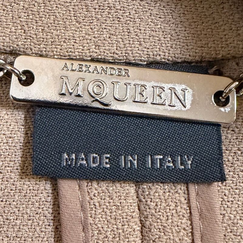 Alexander McQueen Alexander McQueen Beige Long Coat Size M / US 6-8 / IT 42-44 - 3 Thumbnail