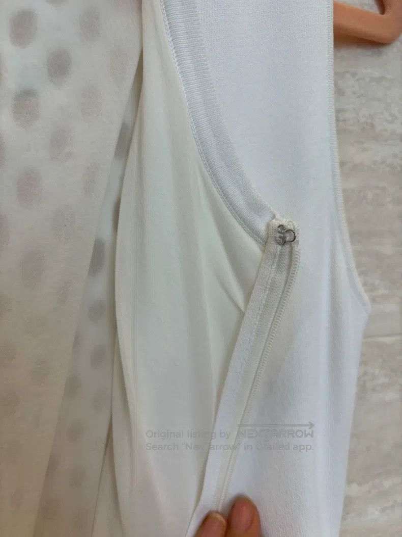 Fendi Fendi White sleeveless knitted (with a little stretch) dre Size XS / US 0-2 / IT 36-38 - 6 Thumbnail